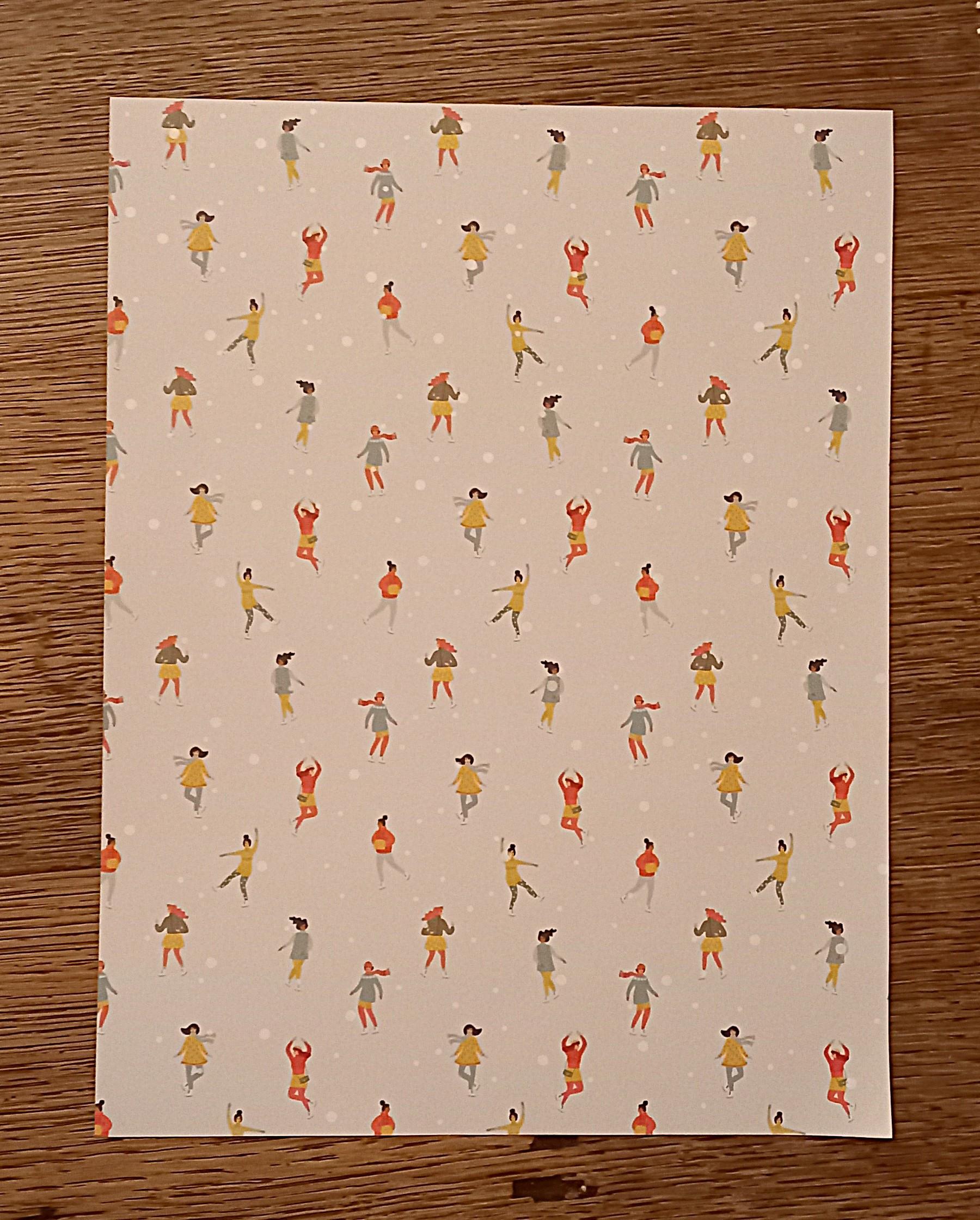 troc de troc papier créatif "les patineuses artistiques". image 0