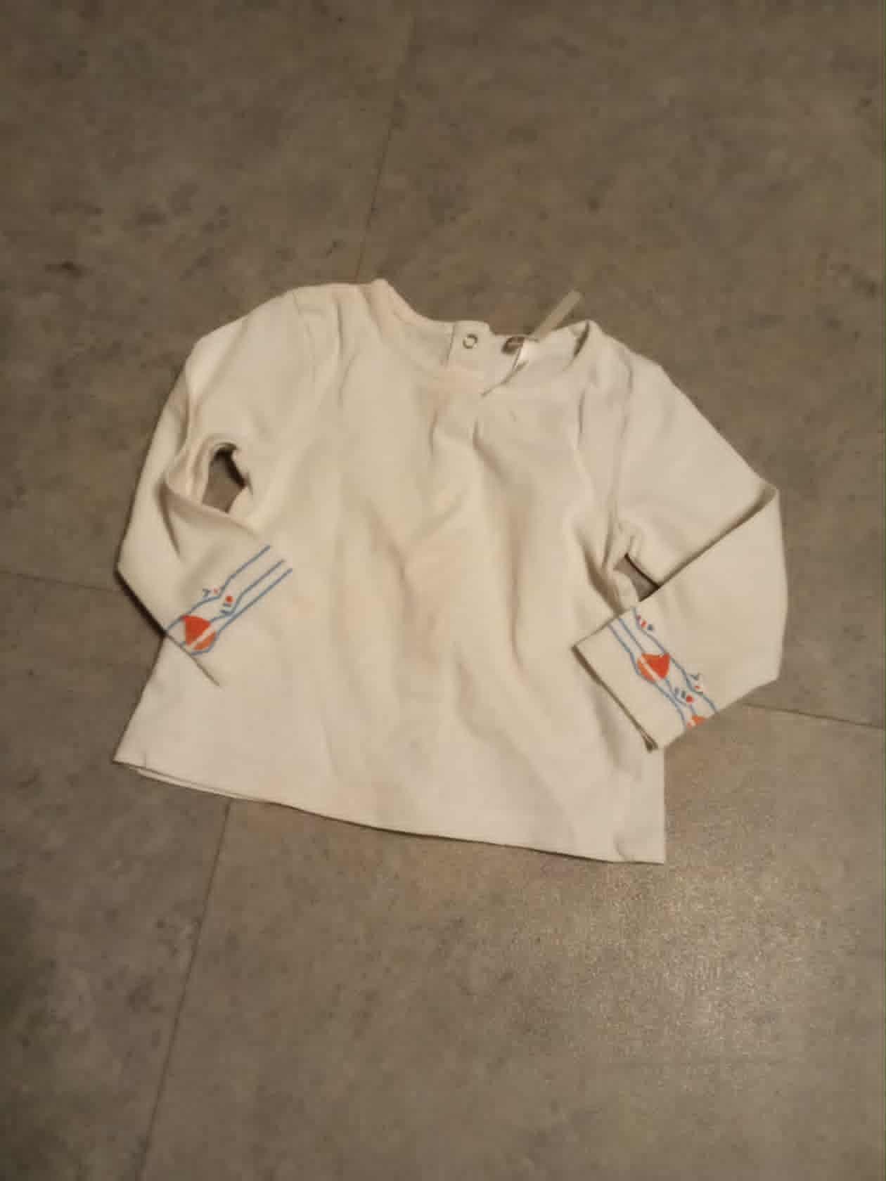 troc de troc haut blmanc marque 9 mois kimbaloo image 0