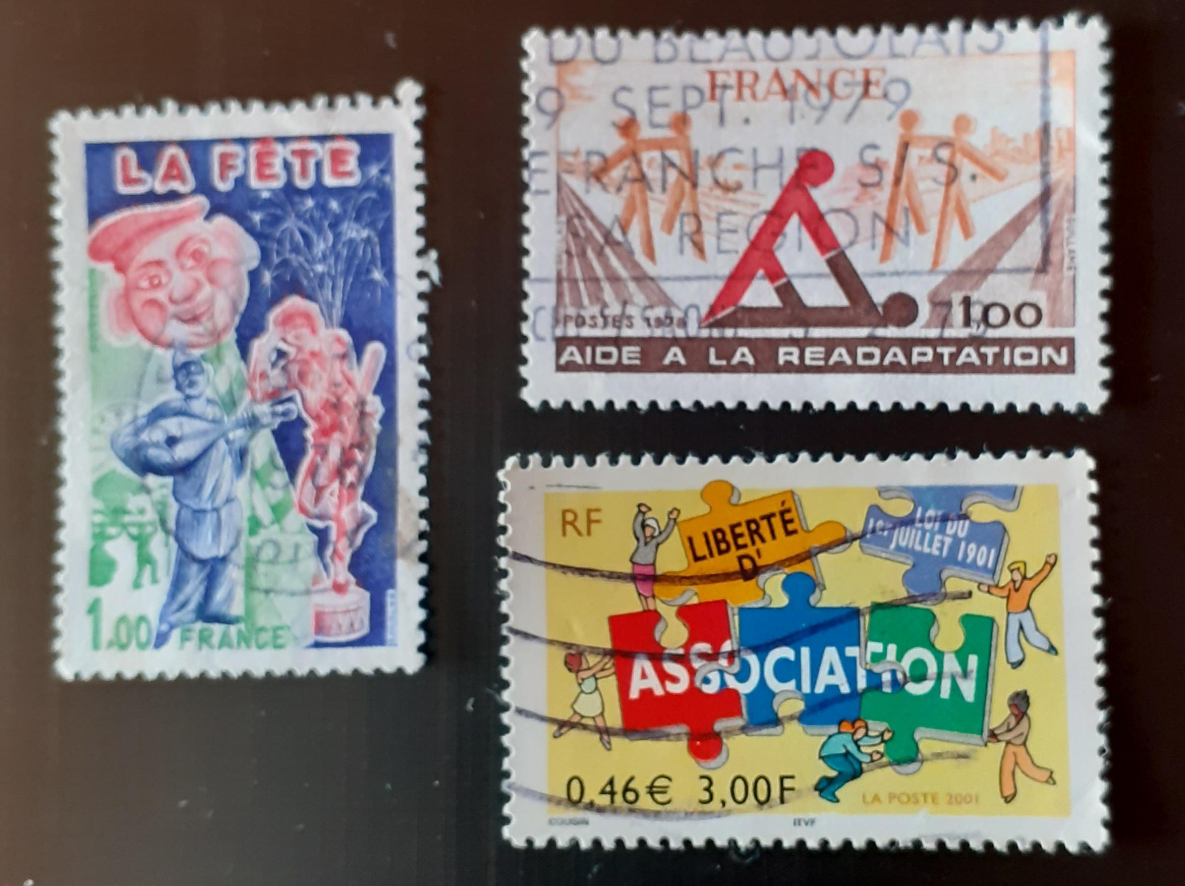 troc de troc 3 timbres français image 0