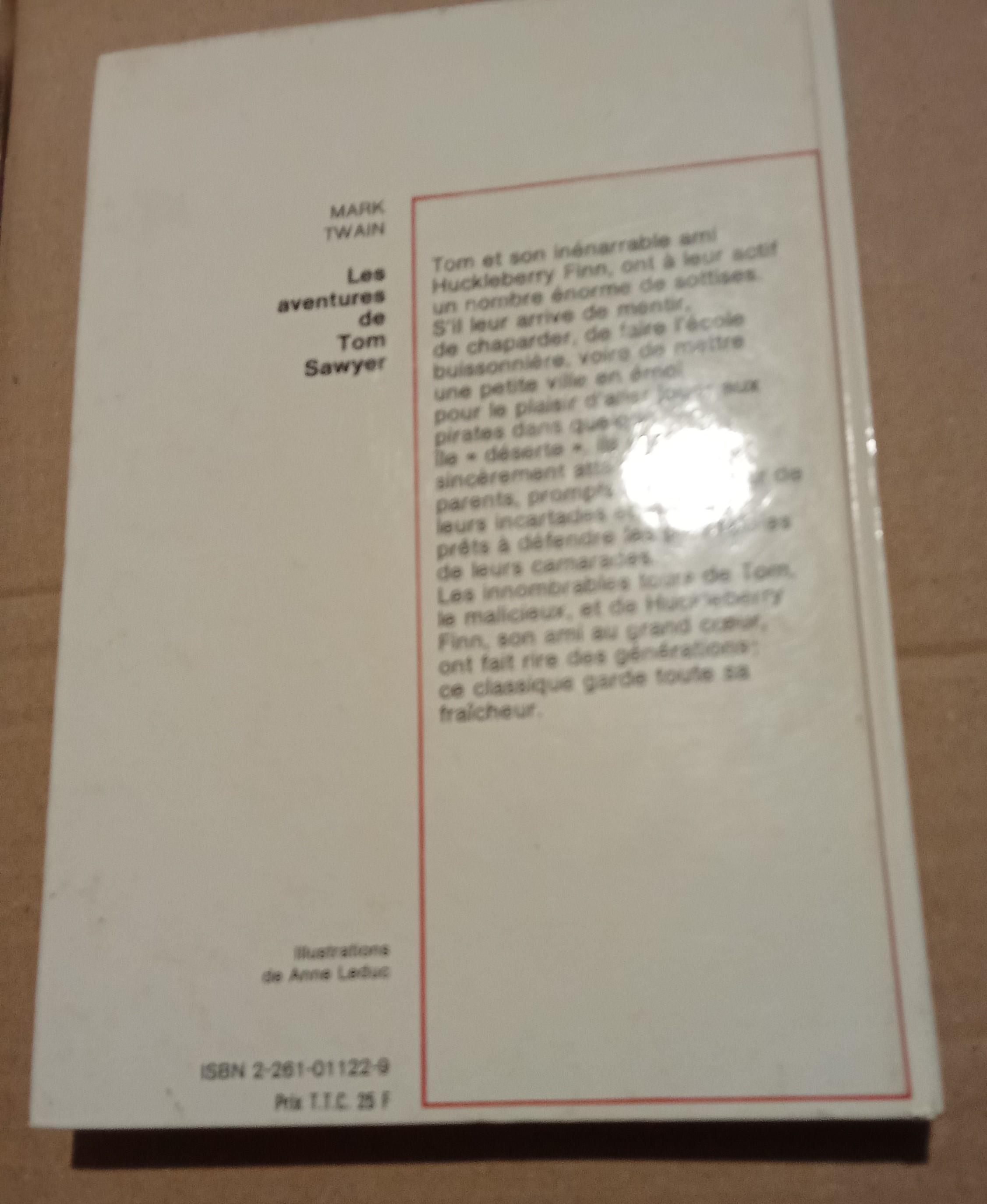 troc de troc livre tom sawyer bon état réserver diverstroc image 1