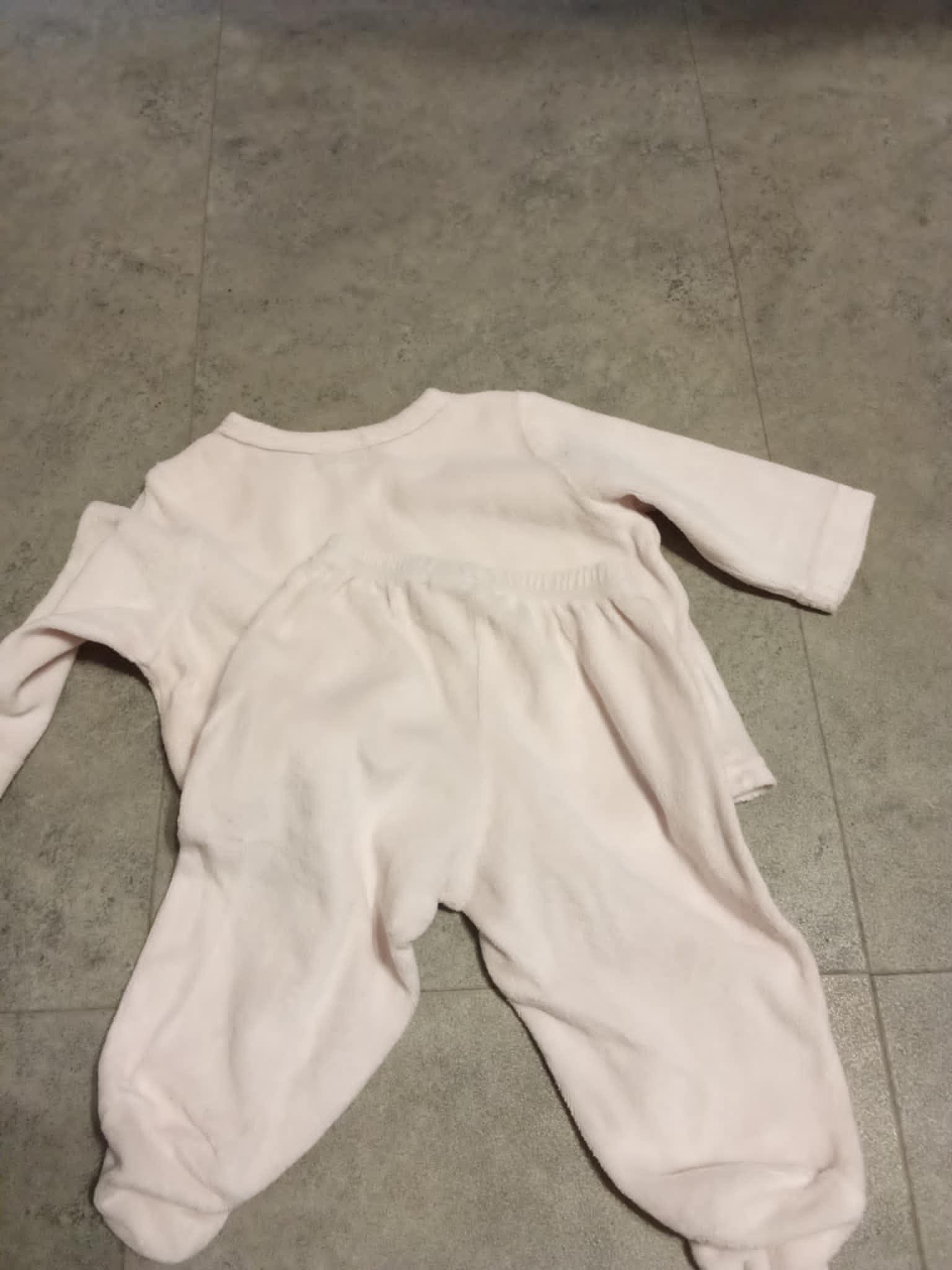 troc de troc pyjama 2 pirces 6 mois marque mots d'enfants rose pale image 2