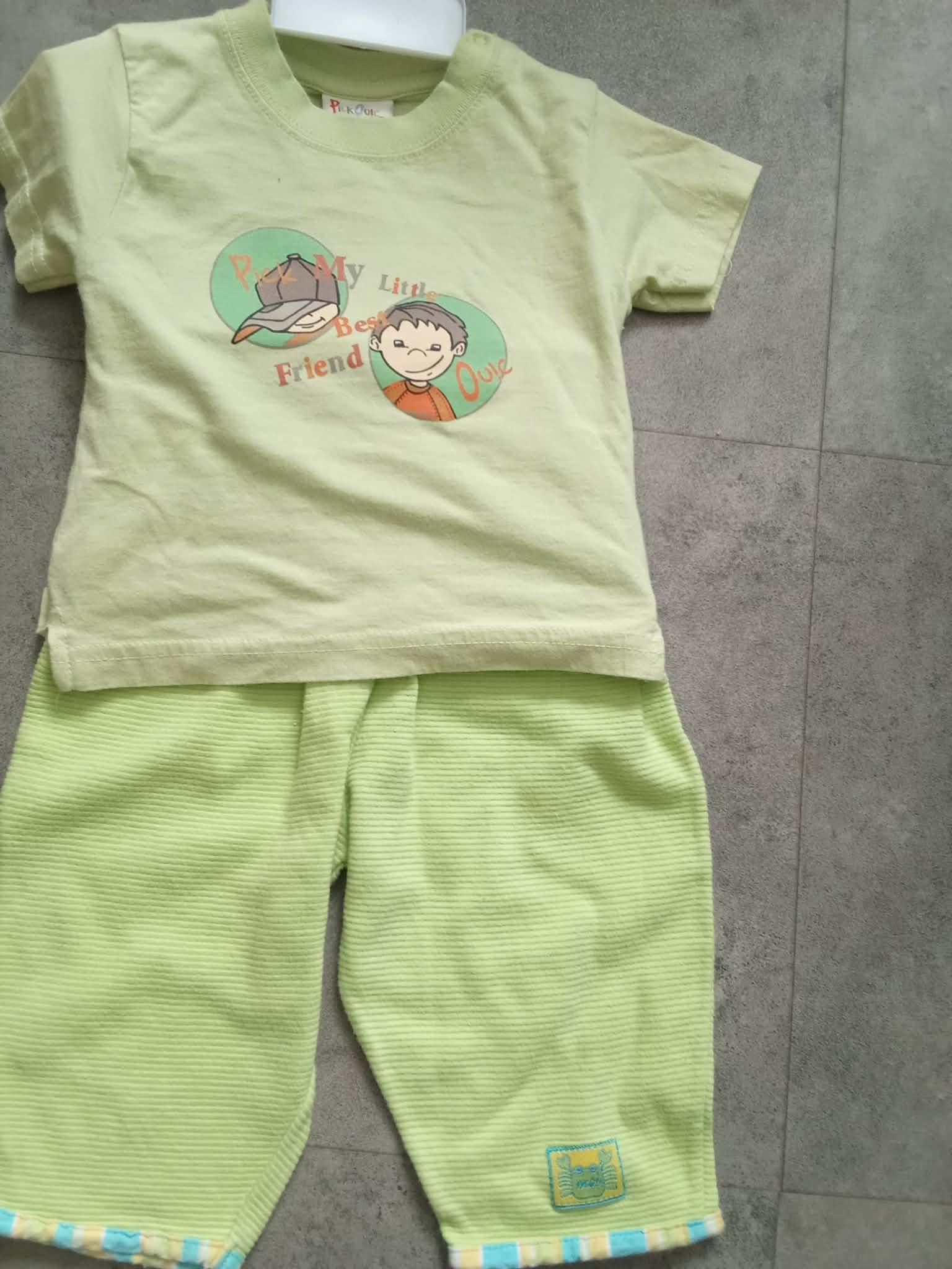 troc de troc ensemble vert clair pick ouic 12 mois image 0