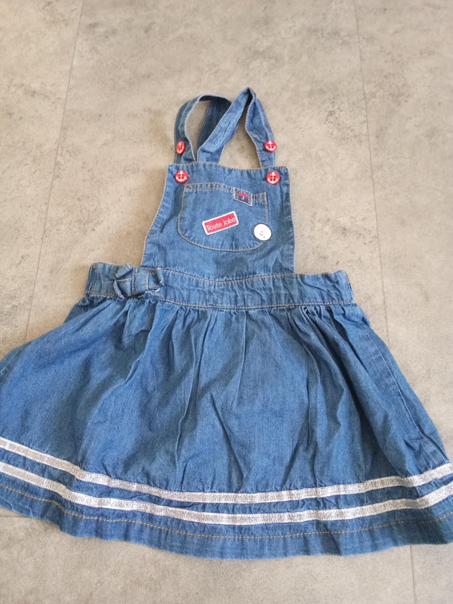 troc de troc robe jeans bretelle toute jolie  1 an image 0