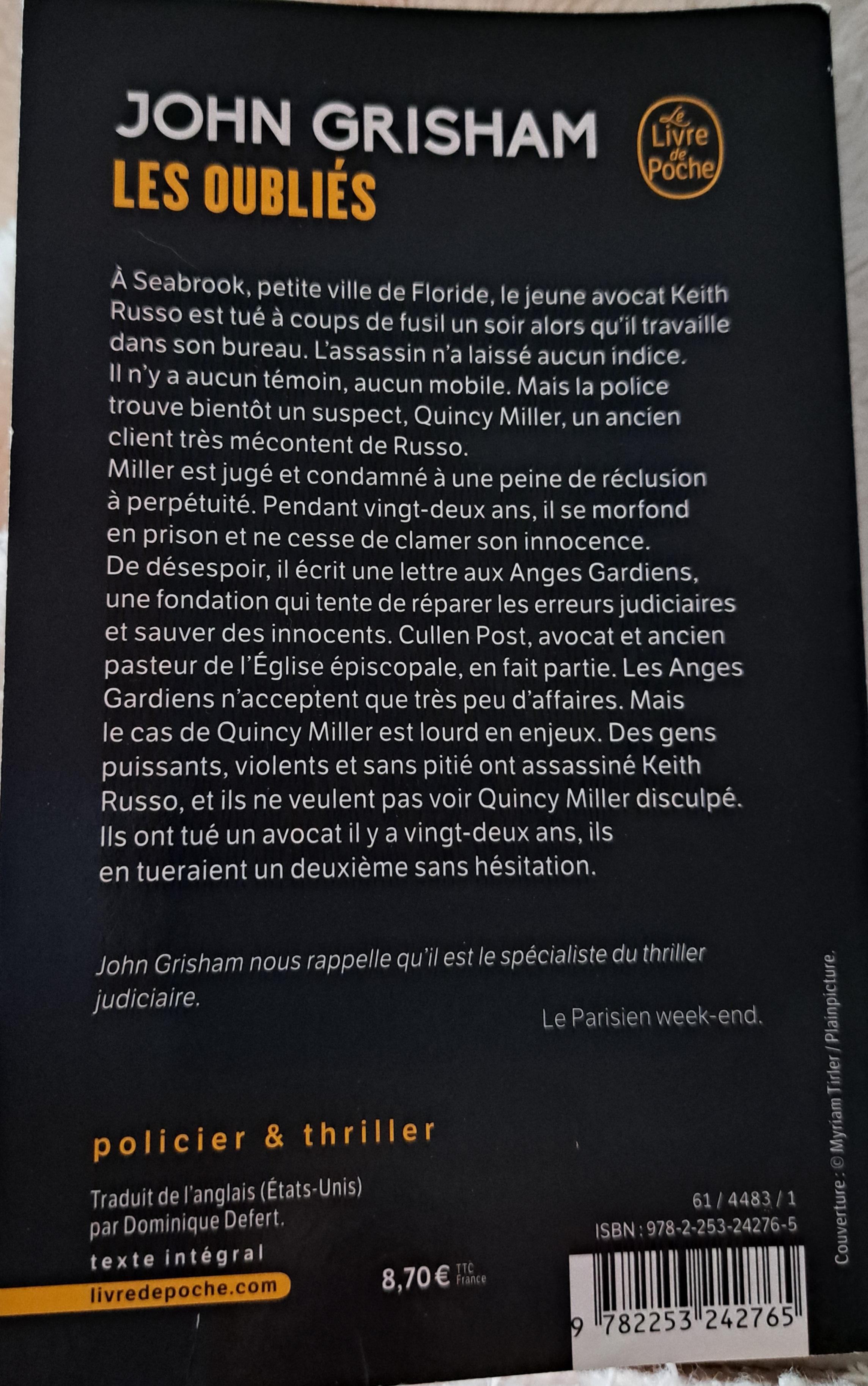 troc de troc les oubliés de john grisham image 1