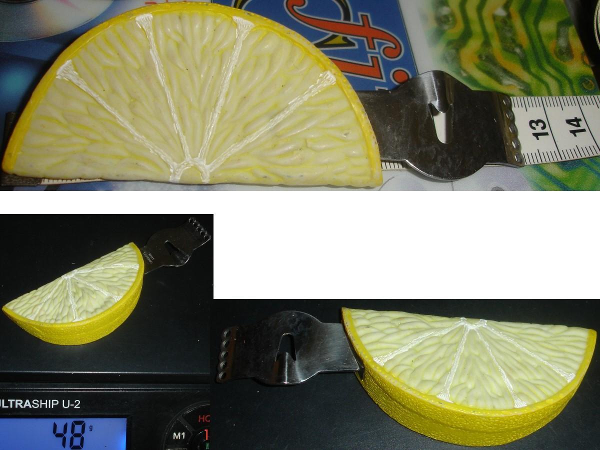 troc de troc couteau zesteur manche 3 d "tranche de citron" / stainless steel image 0