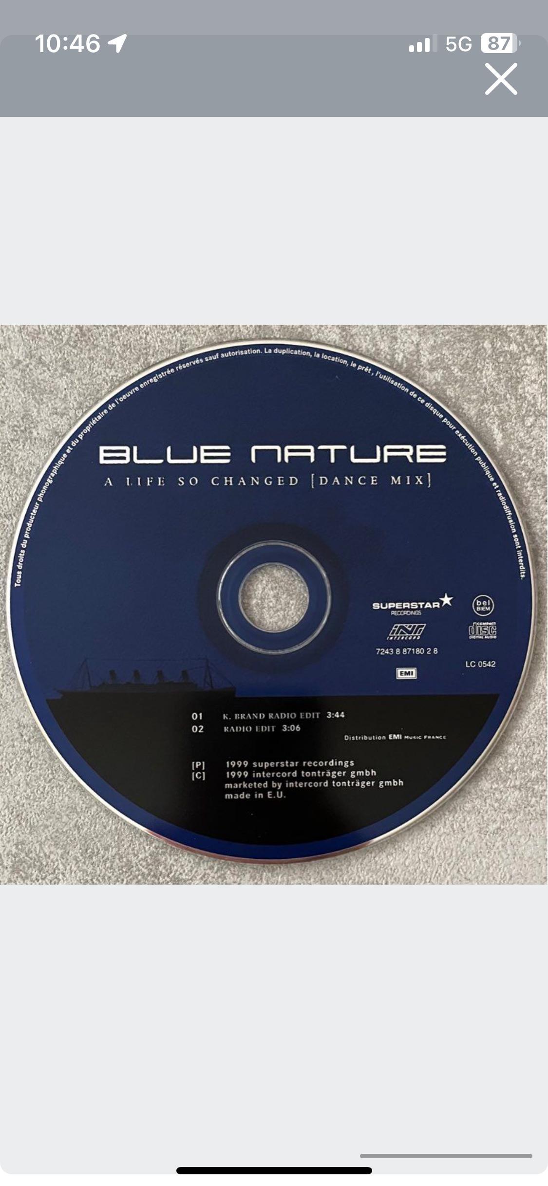 troc de troc cd 2 titres titanic blue nature image 2