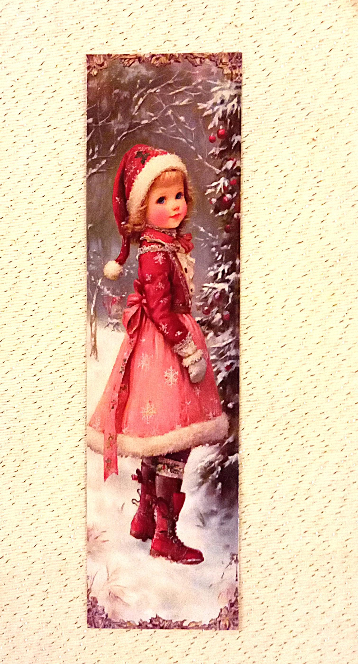 troc de troc marque-page vintage de noël. reserve. image 0