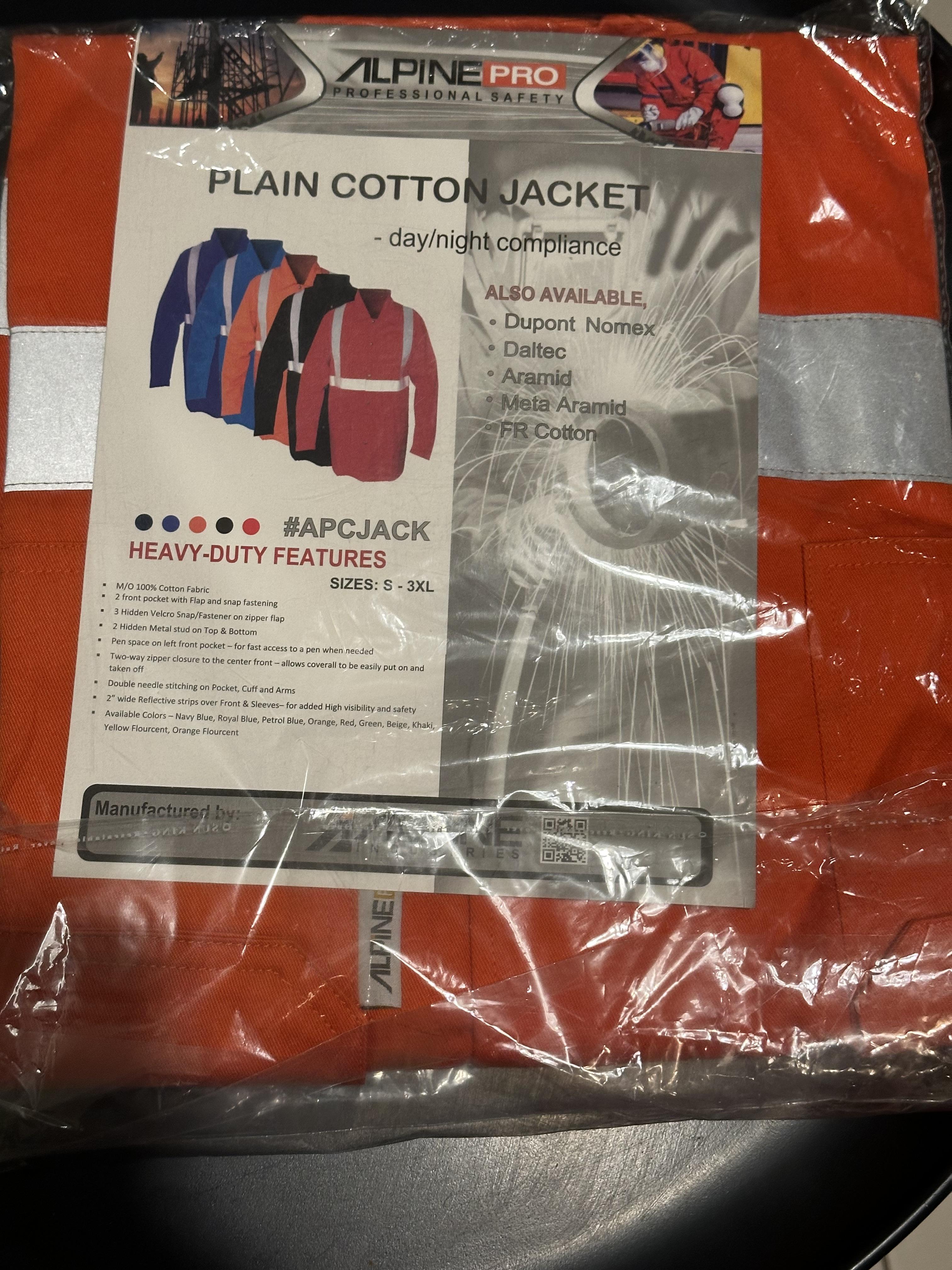 troc de troc veste de travail btp neuve orange taille l image 0