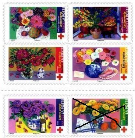 troc de troc [recherche] timbres fr croix rouge 2018 offrez ces fleurs image 0