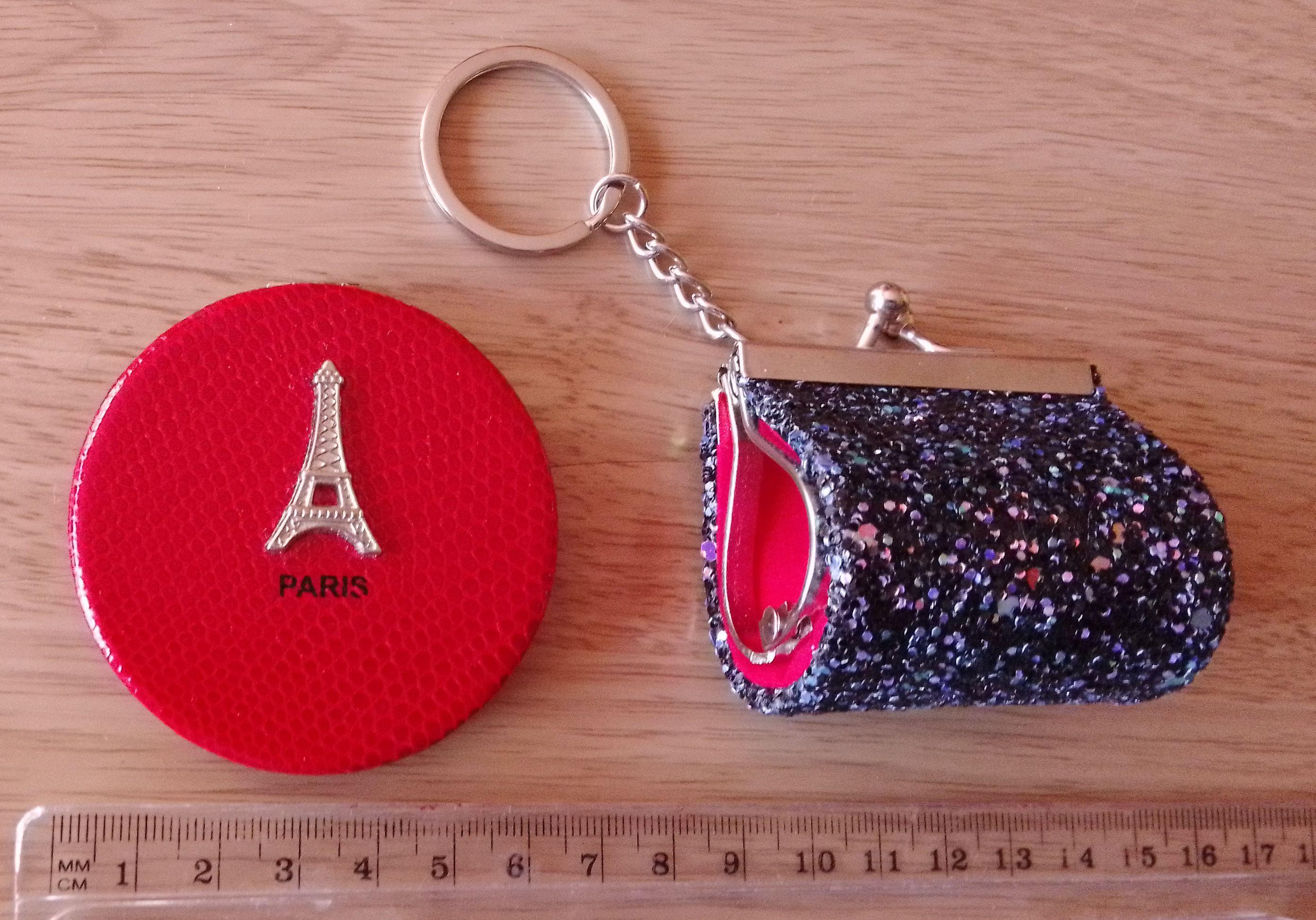 troc de troc duo miroir de sac et mini porte-monnaie/porte-clés image 0