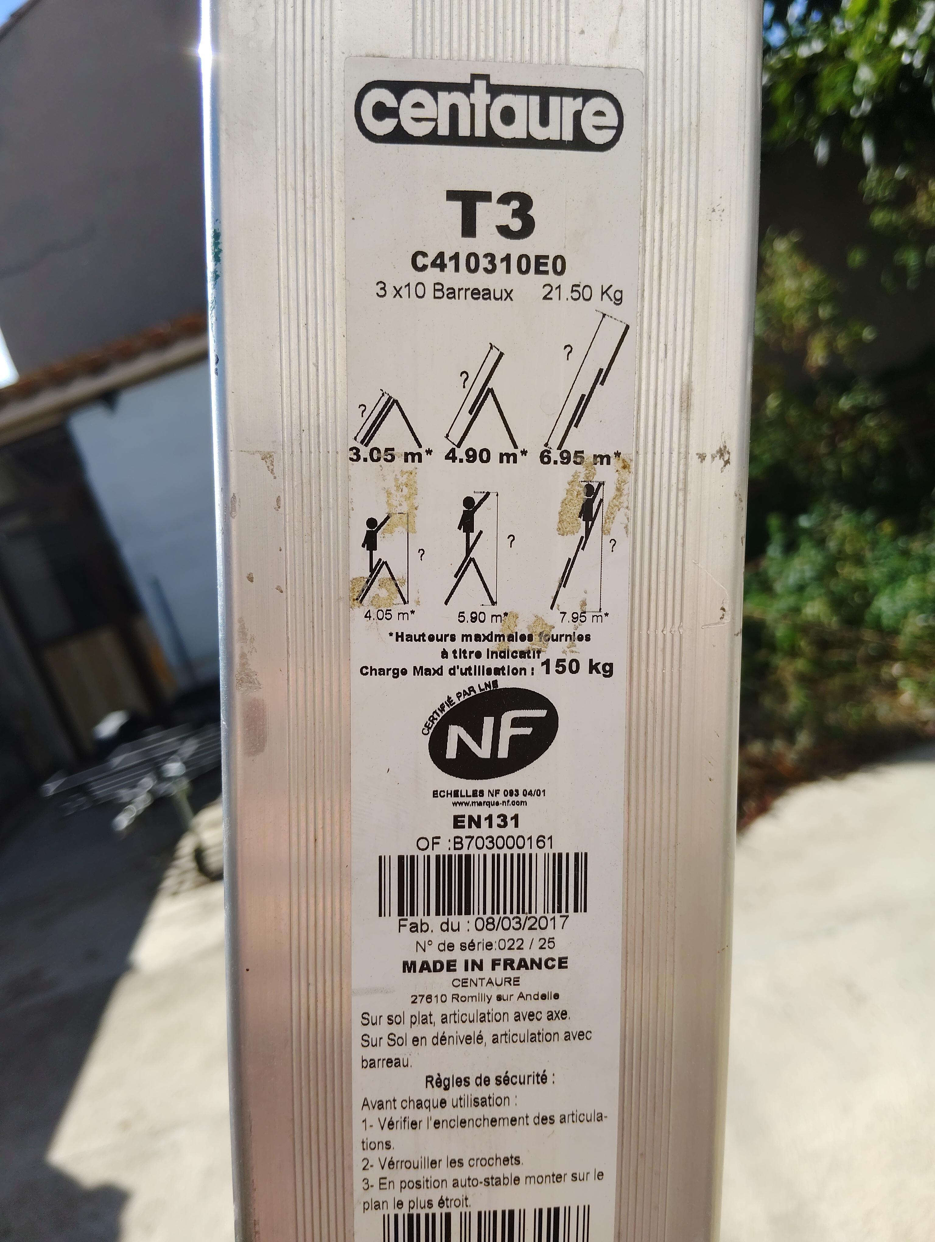 troc de troc Échelle 3 plans / 3 positions image 1