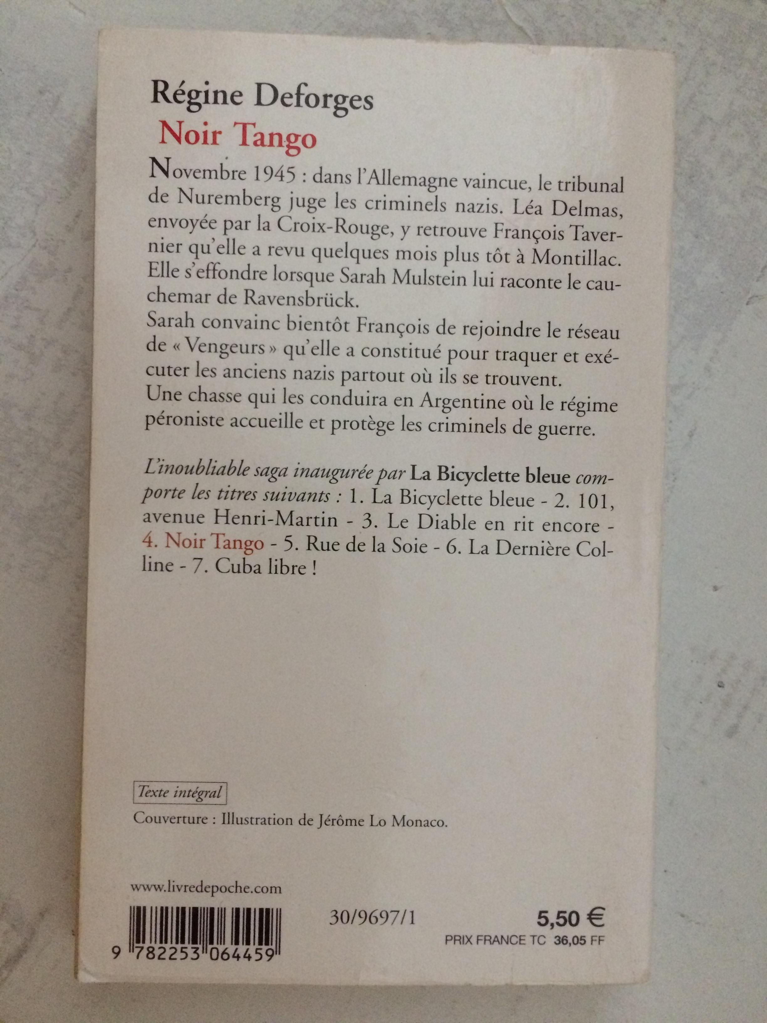 troc de troc noir tango - la bicyclette bleue - 1945-1947 de régine deforges image 1