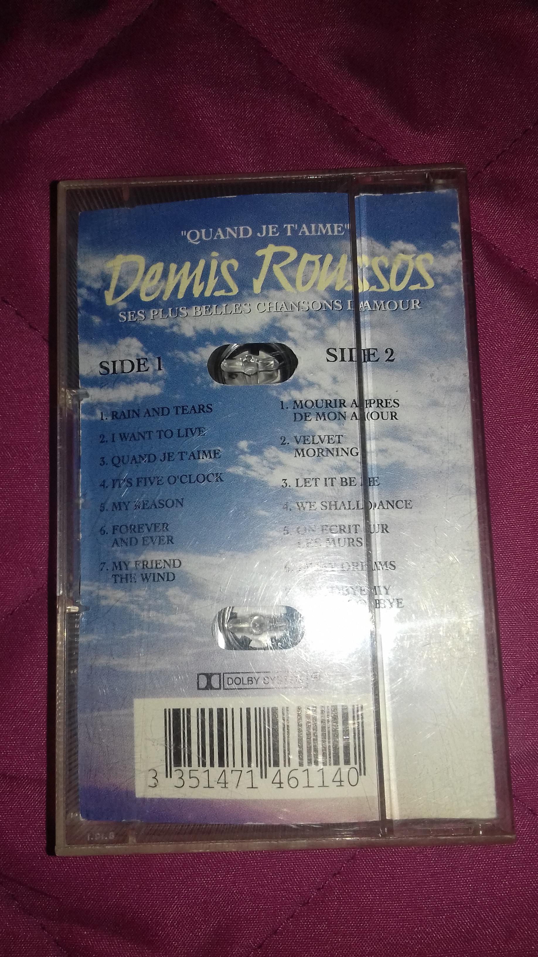 troc de troc cassette audio demis roussos image 1