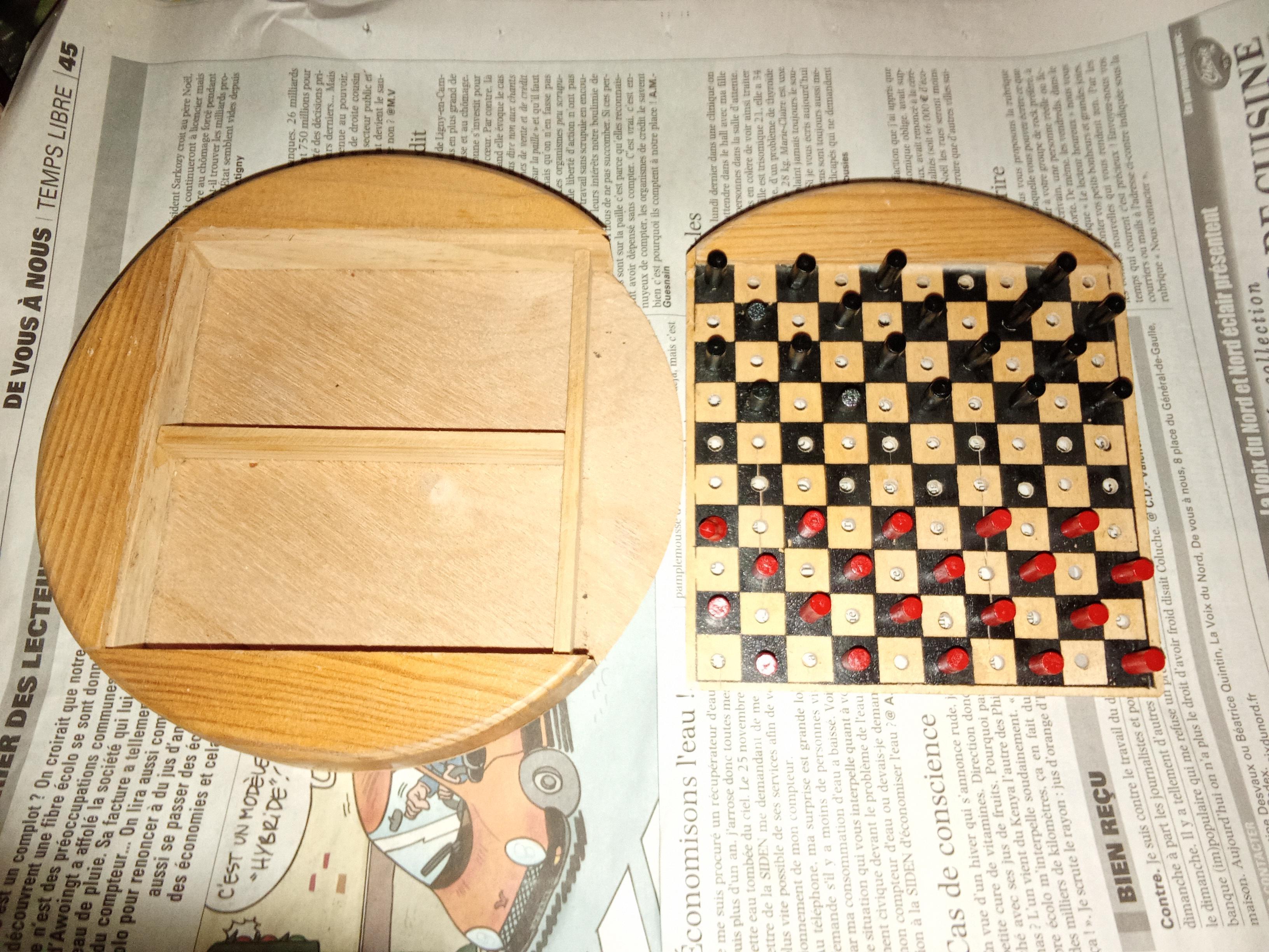 troc de troc ancien jeu dames de voyage complet image 1