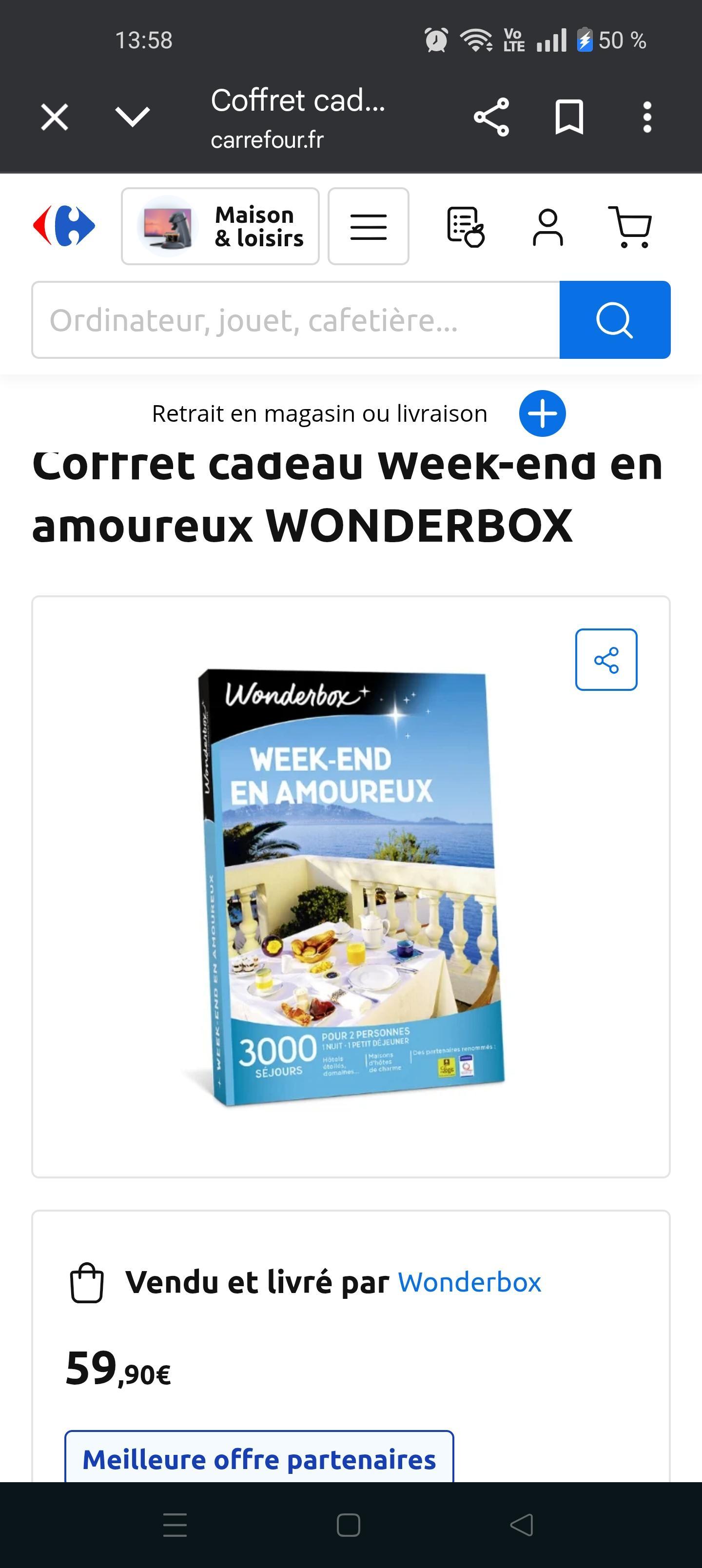 troc de troc wonderbox weekend en amoureux image 0
