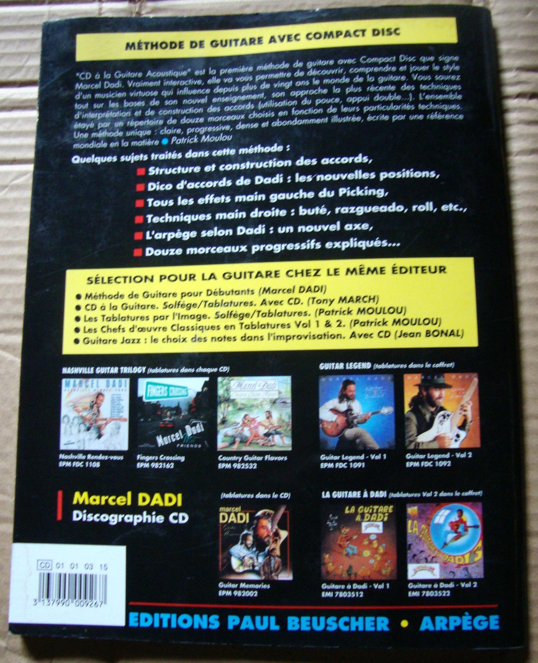 troc de troc méthode de guitare marcel dadi avec cd. image 2