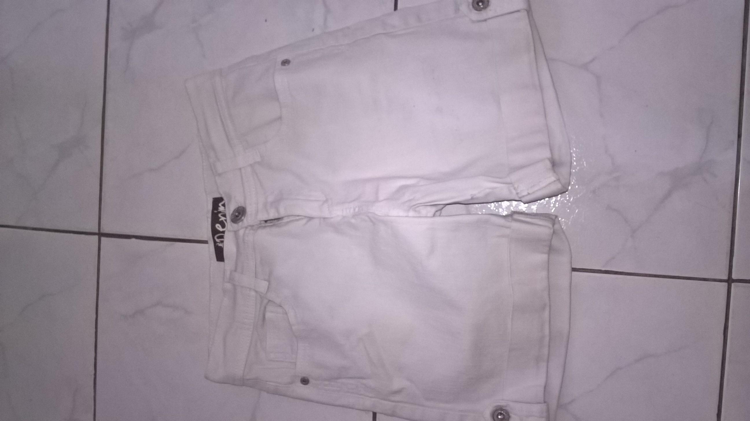 troc de troc short blanc en jean taille 38 image 0