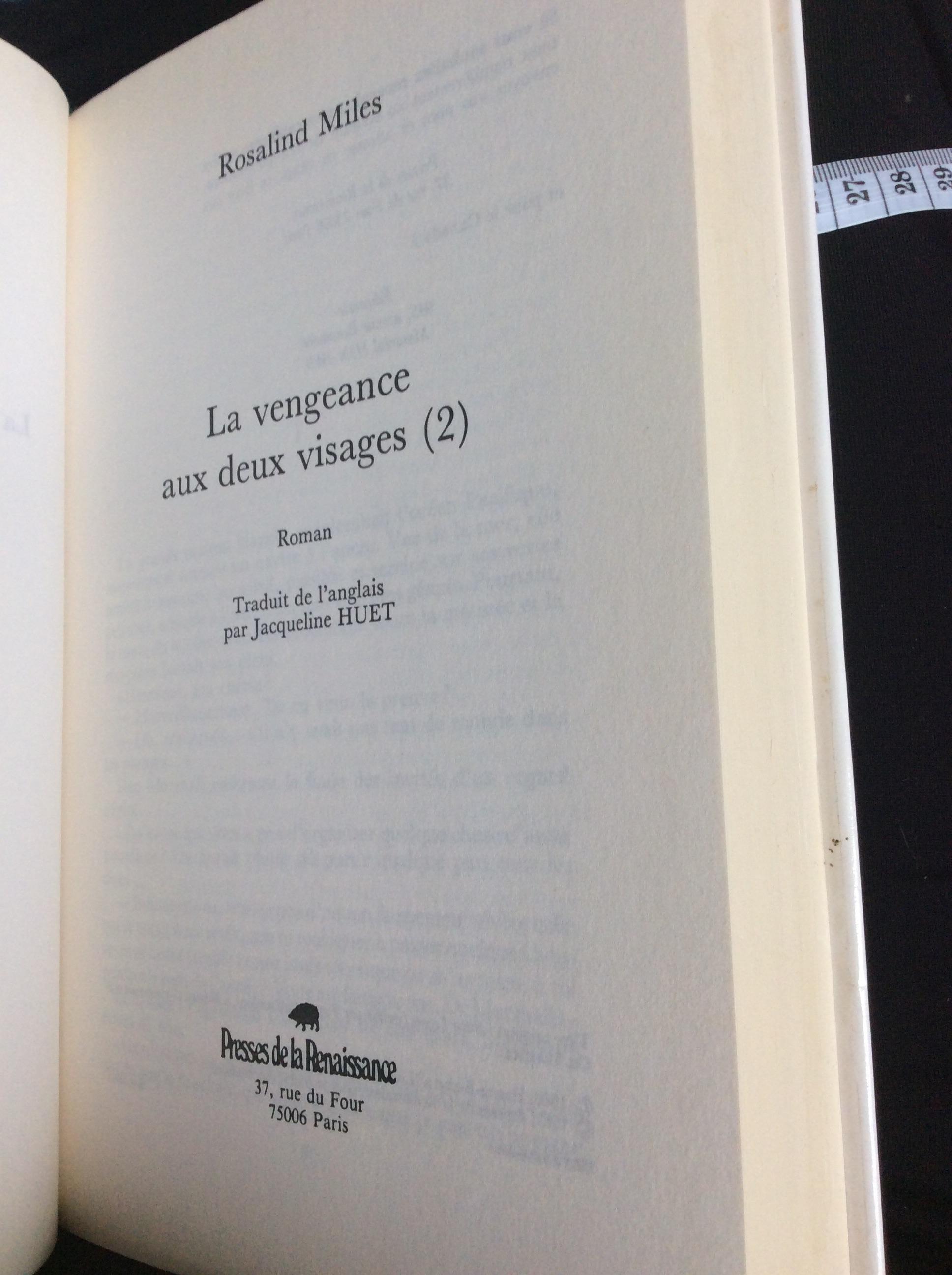 troc de troc eden. la vengeance aux deux visages 2rosalind miles 430 p 1991 image 2