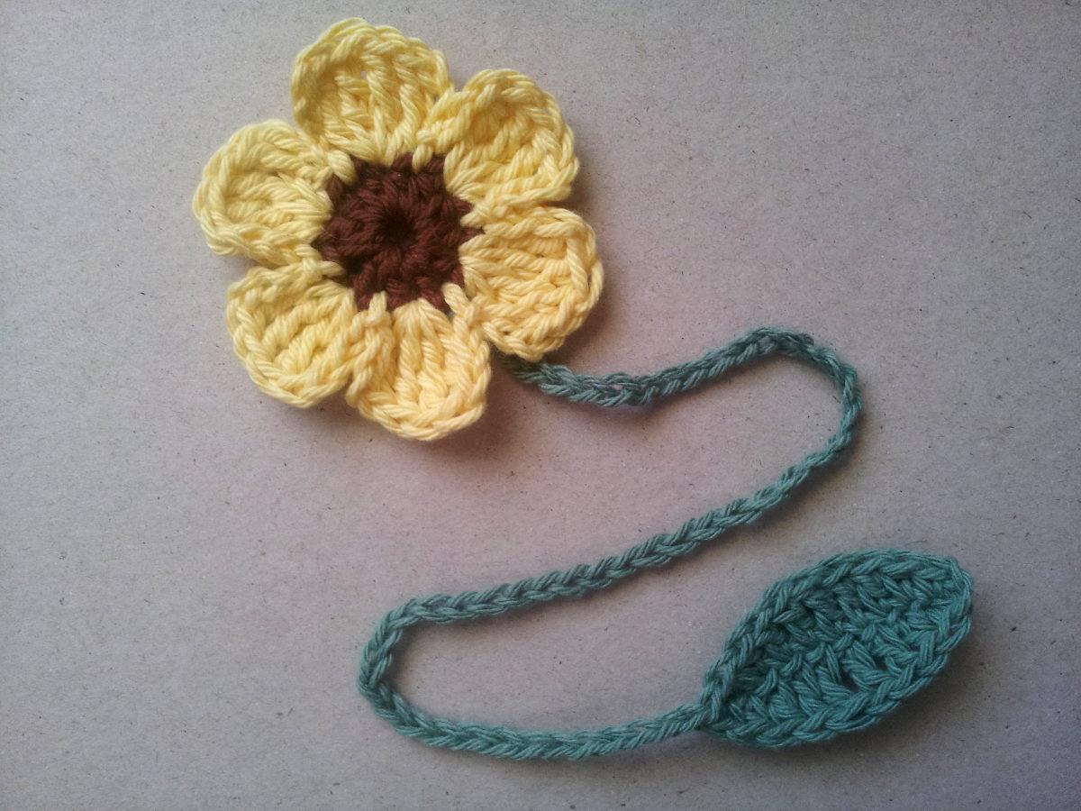 troc de troc rÉservÉ marque page ou décoration fleur au crochet fait main neuf (#3) image 0