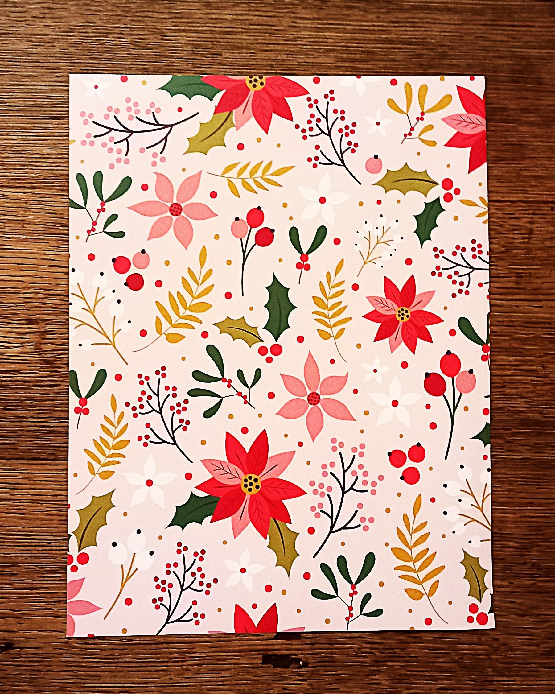 troc de troc papier créatif "branches de gui et houx". image 0