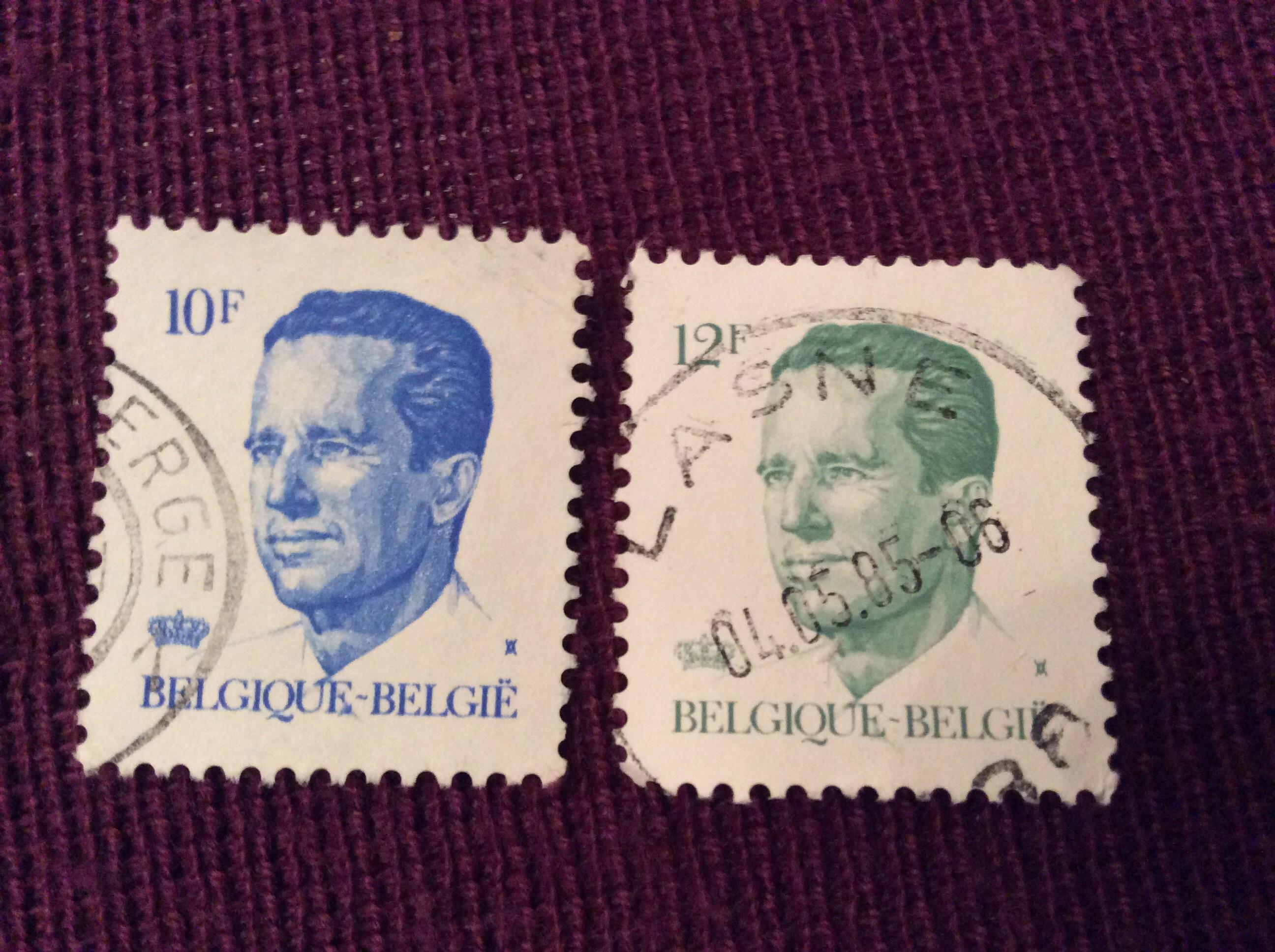 troc de troc 2 timbres belges 10 et 12 image 0