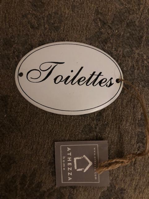 troc de troc (réservé) plaque de porte de toilettes largeur 10,5cm image 0