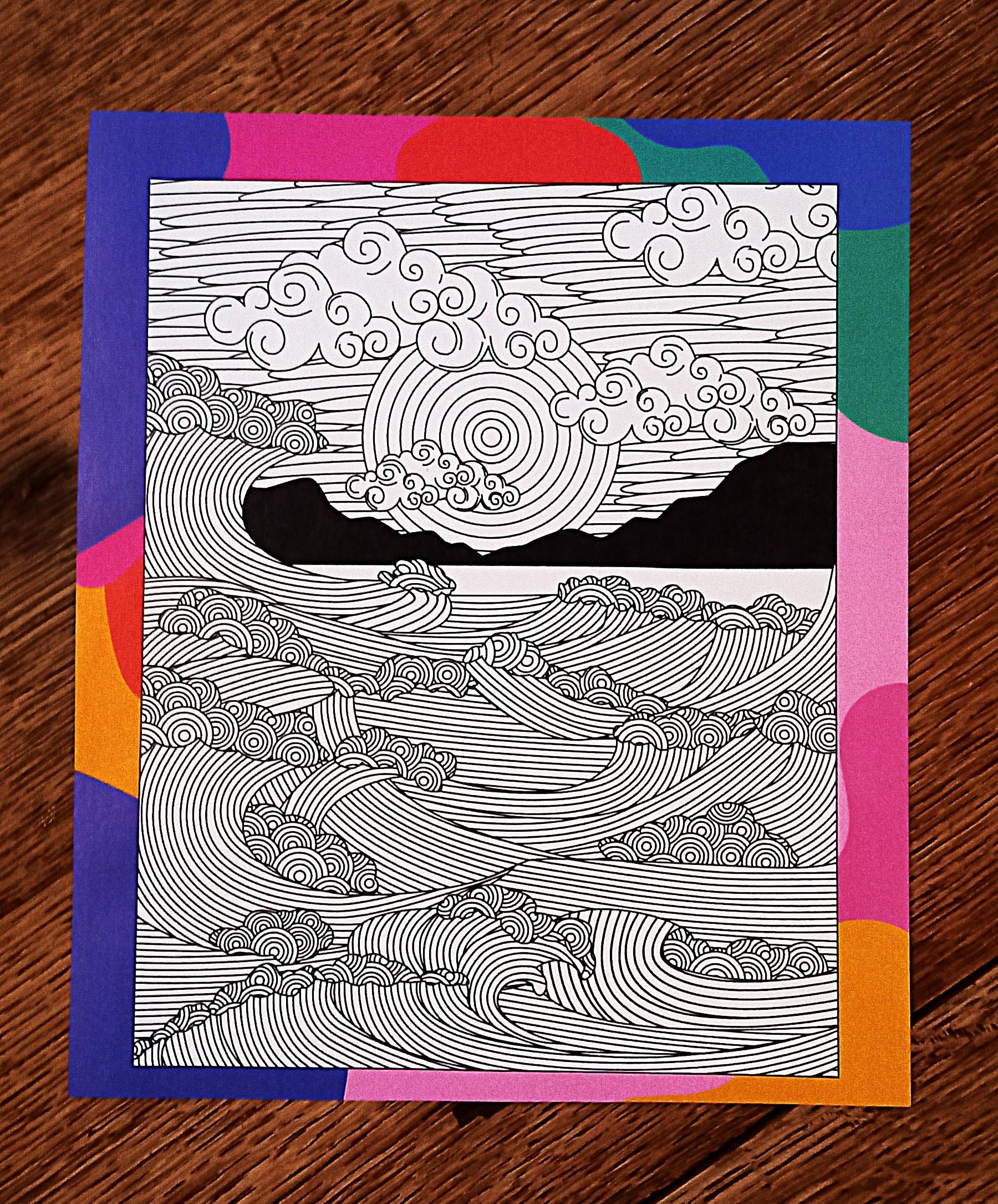 troc de troc coloriage recto/verso. image 1
