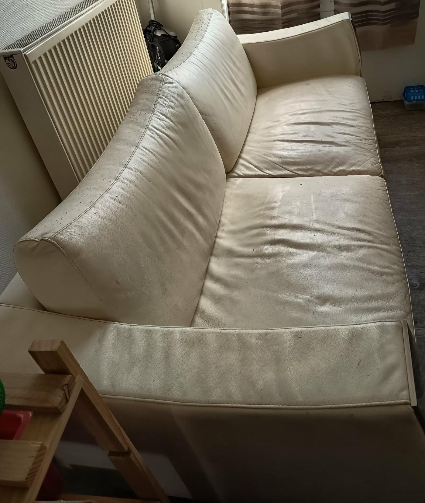 troc de troc canapé cuir blanc image 0