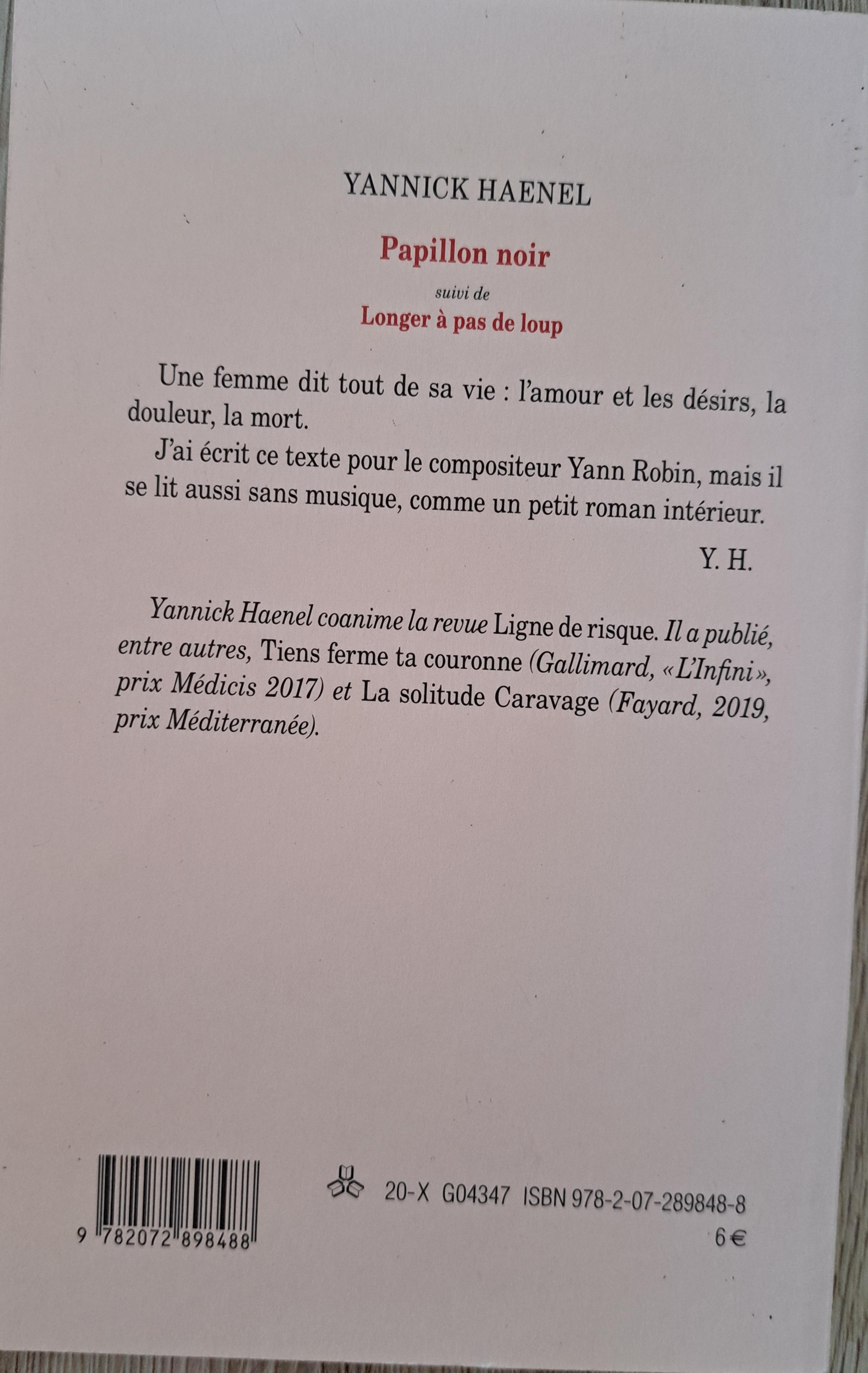 troc de troc papillon noir de yannick haenel image 1