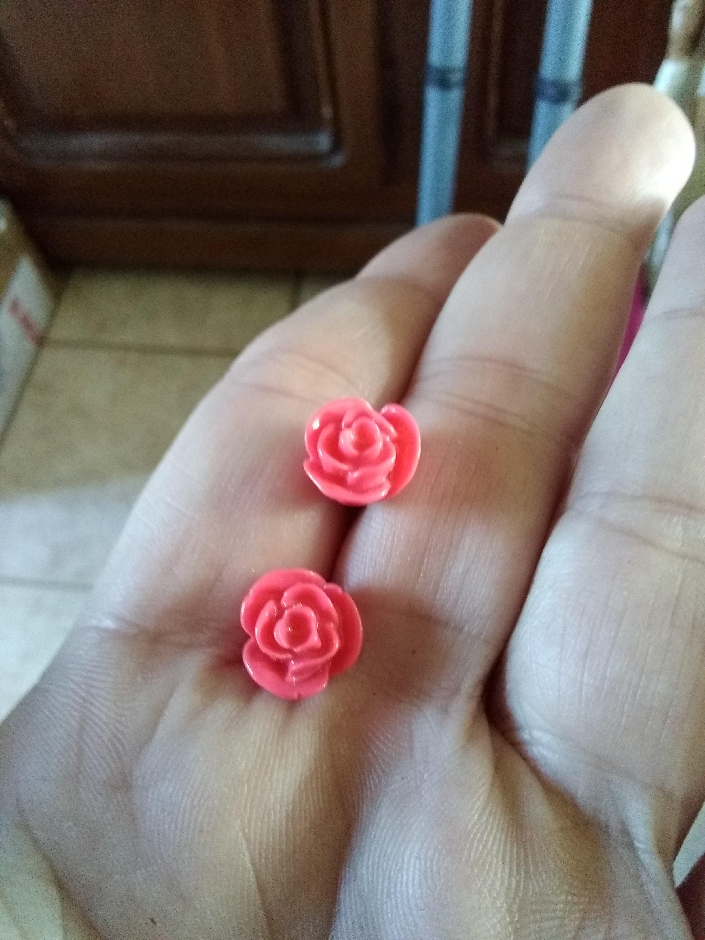 troc de troc boucle d oreille rose neuf image 2