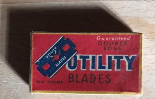 troc de troc boite 5 lames rasoir à main vintage image 1