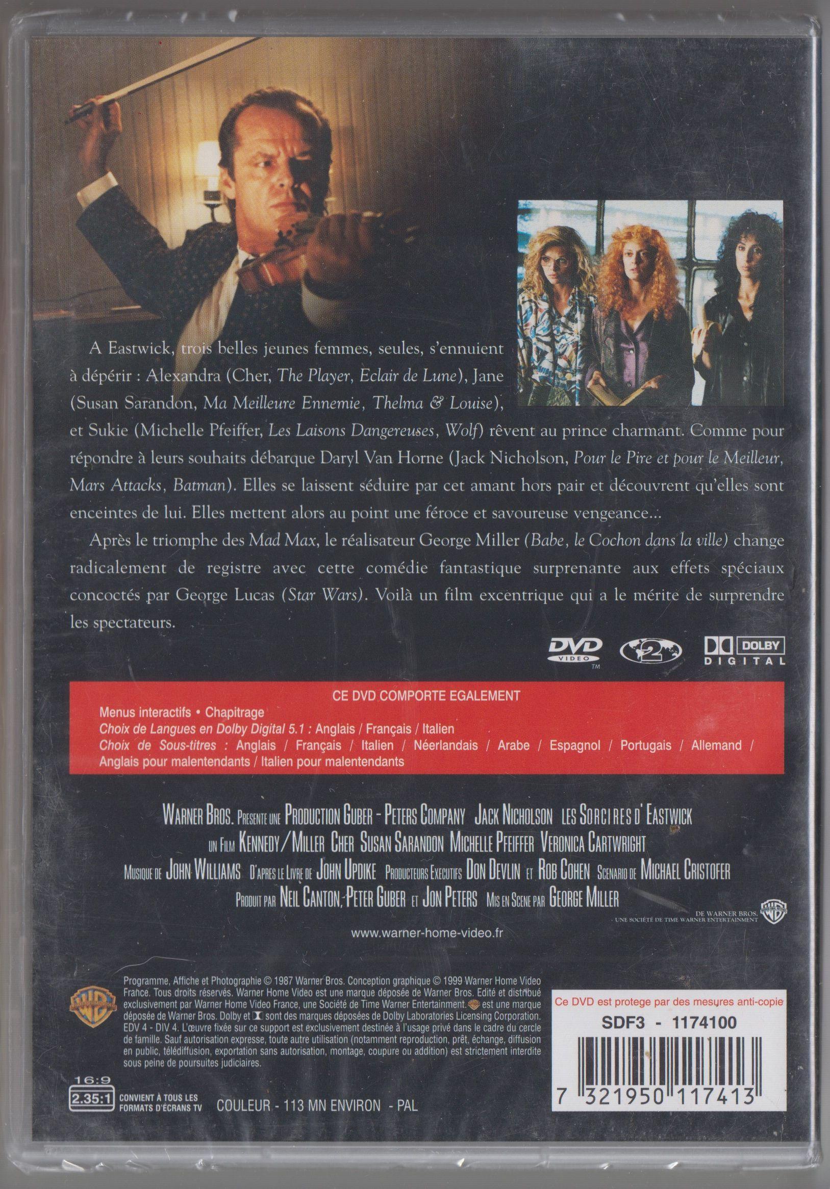 troc de troc réservé, dvd  "les sorcières d'eastwick" image 1