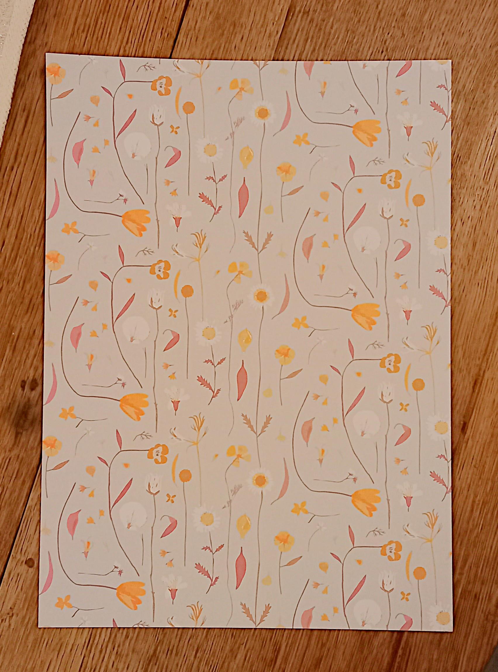 troc de troc papier créatif floral. image 0