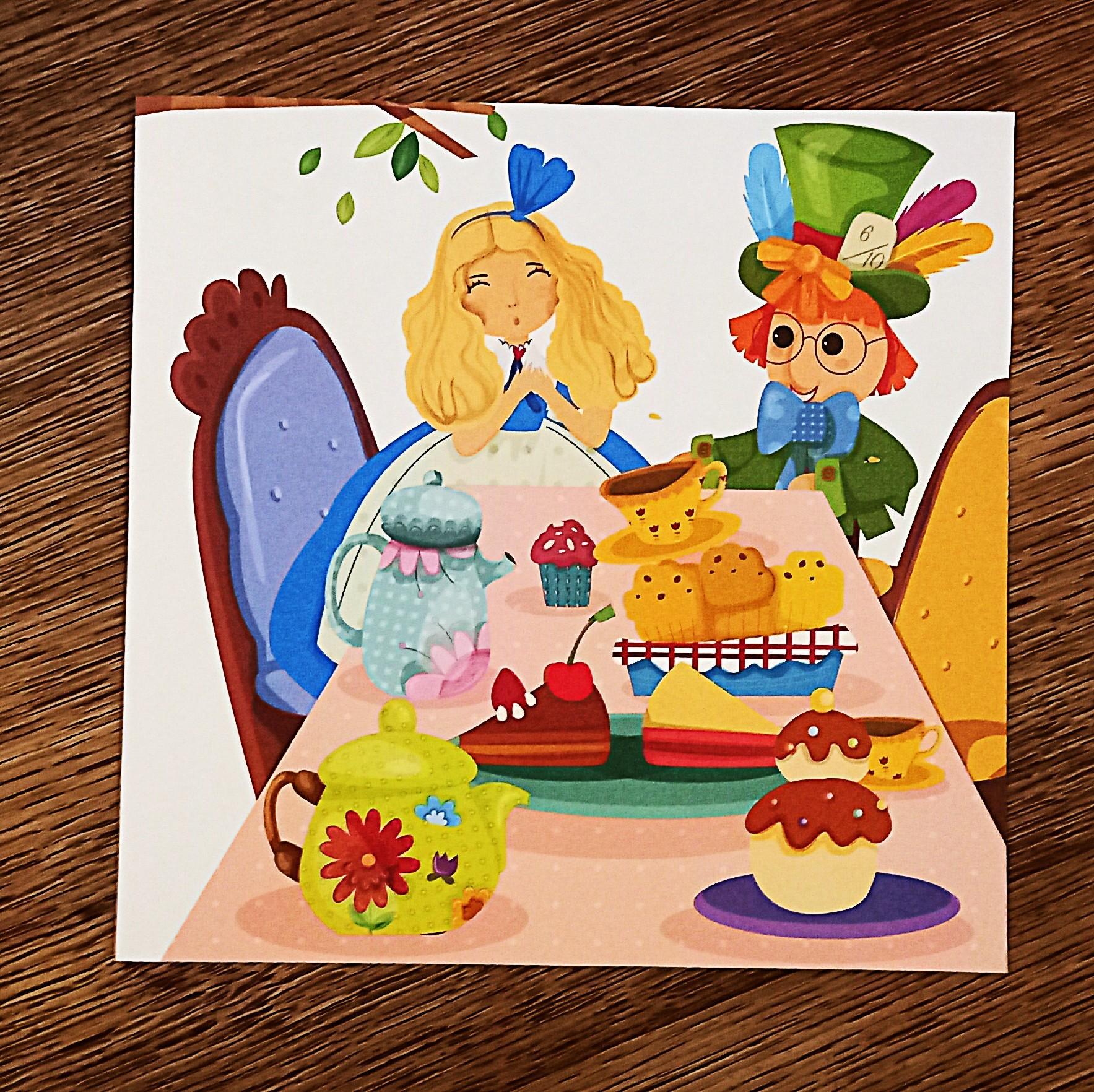 troc de troc affichette "alice au pays des merveilles". image 0