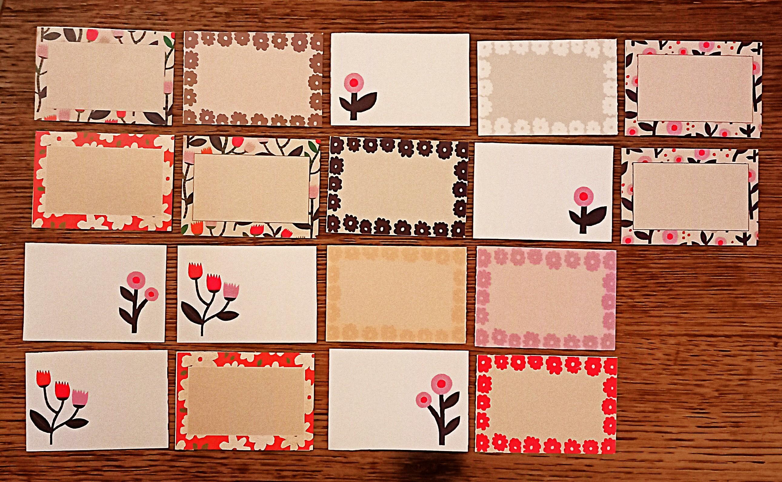 troc de troc etiquettes autocollantes florales. image 0