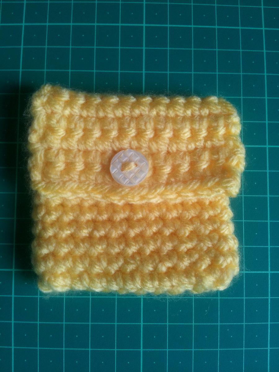 troc de troc porte-monnaie ou petite pochette au crochet fait main image 0