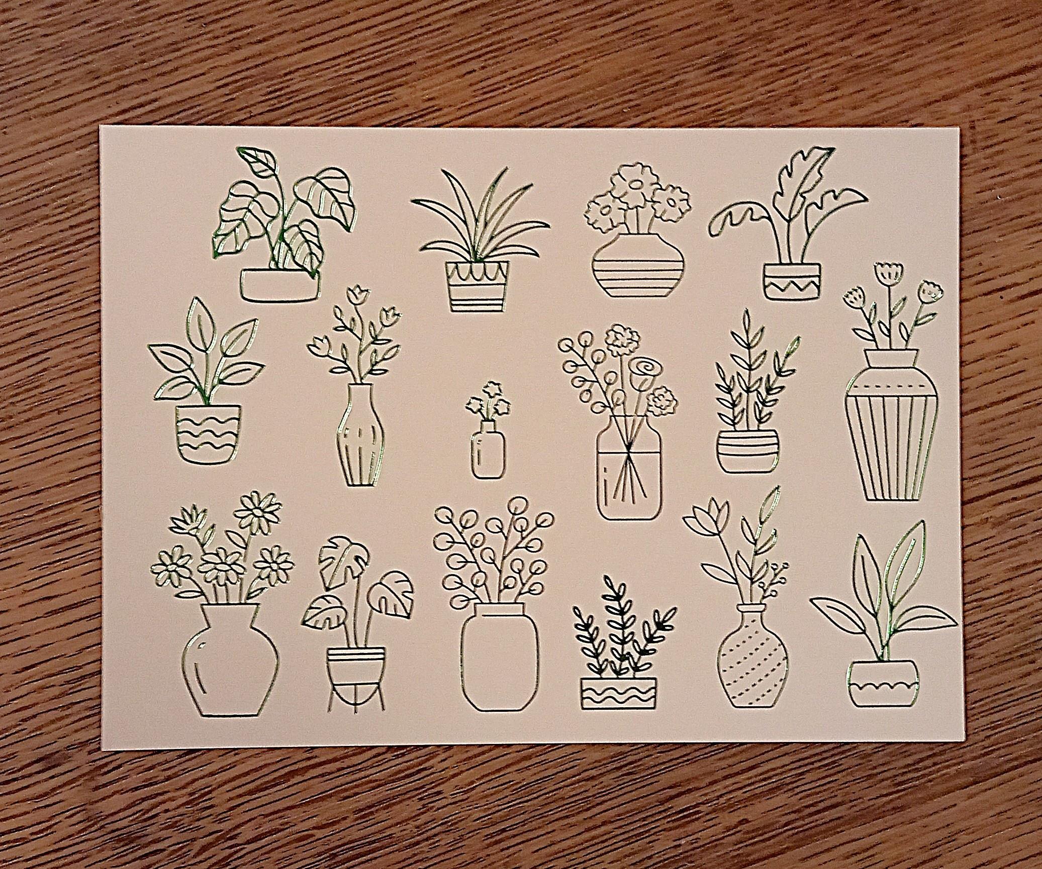 troc de troc carte postale végétale. image 0