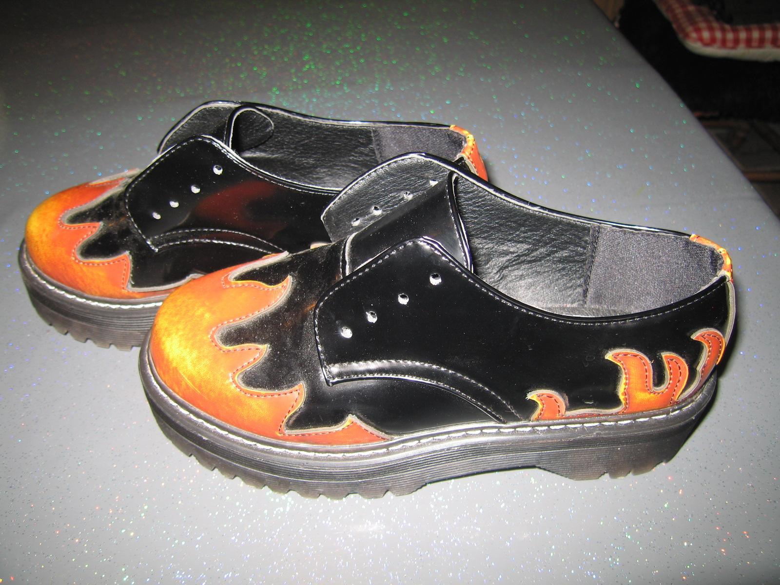 troc de troc troc chaussures flammées punk gothique rockabilly hardcore image 2