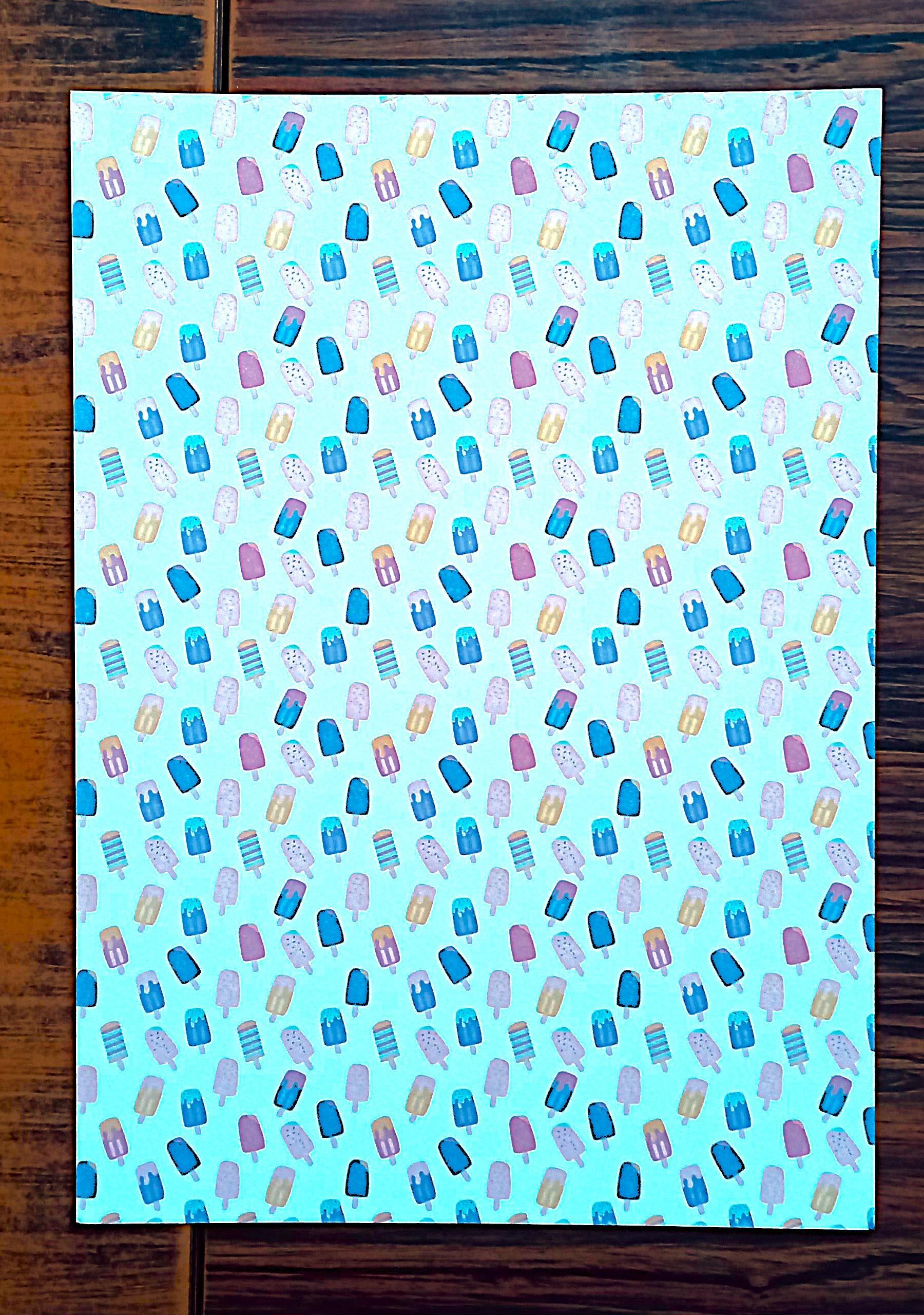 troc de troc papier créatif "glaces". image 0