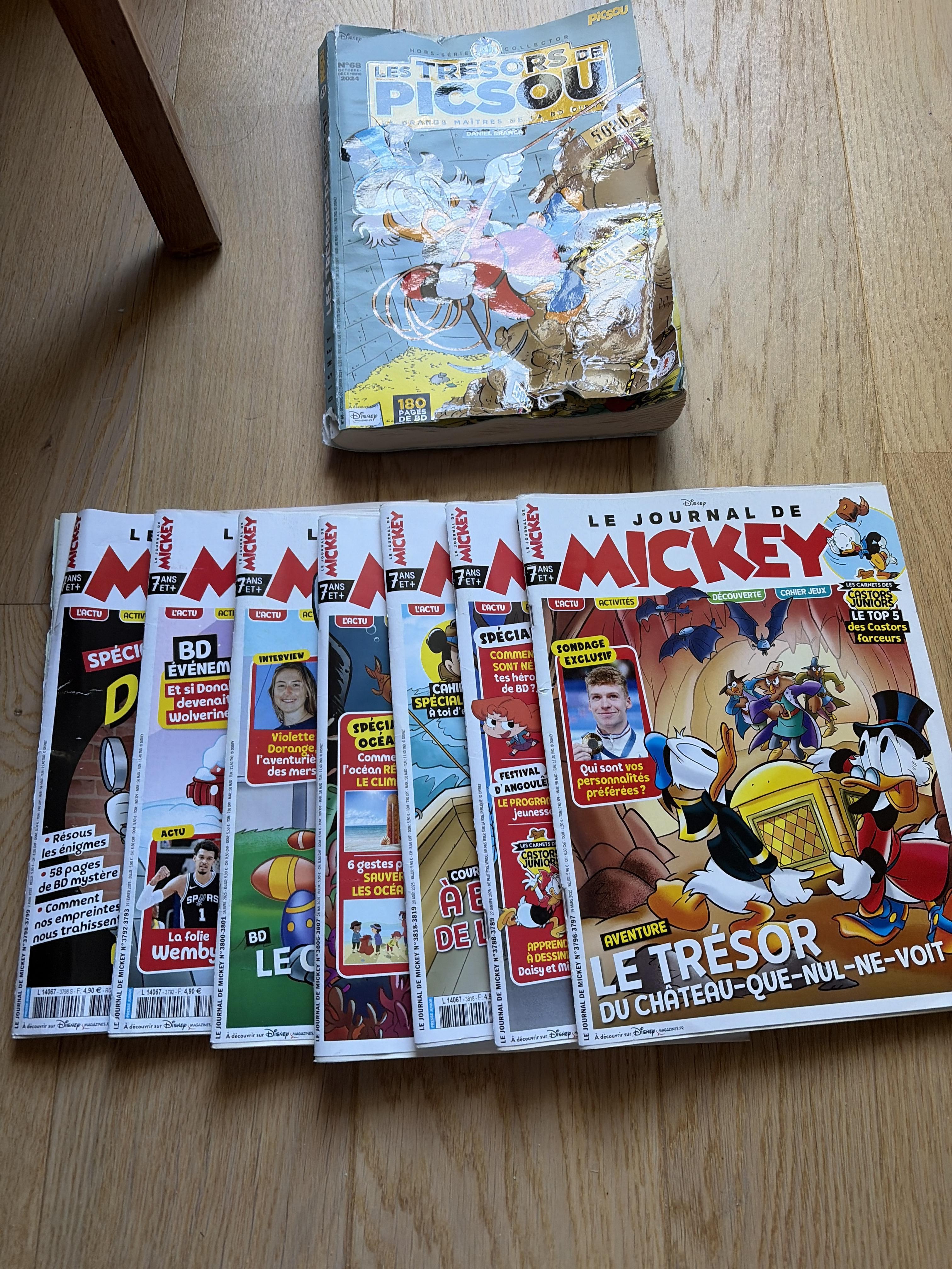 troc de troc lot 7 journal de mickey (et un picsou offert) image 0