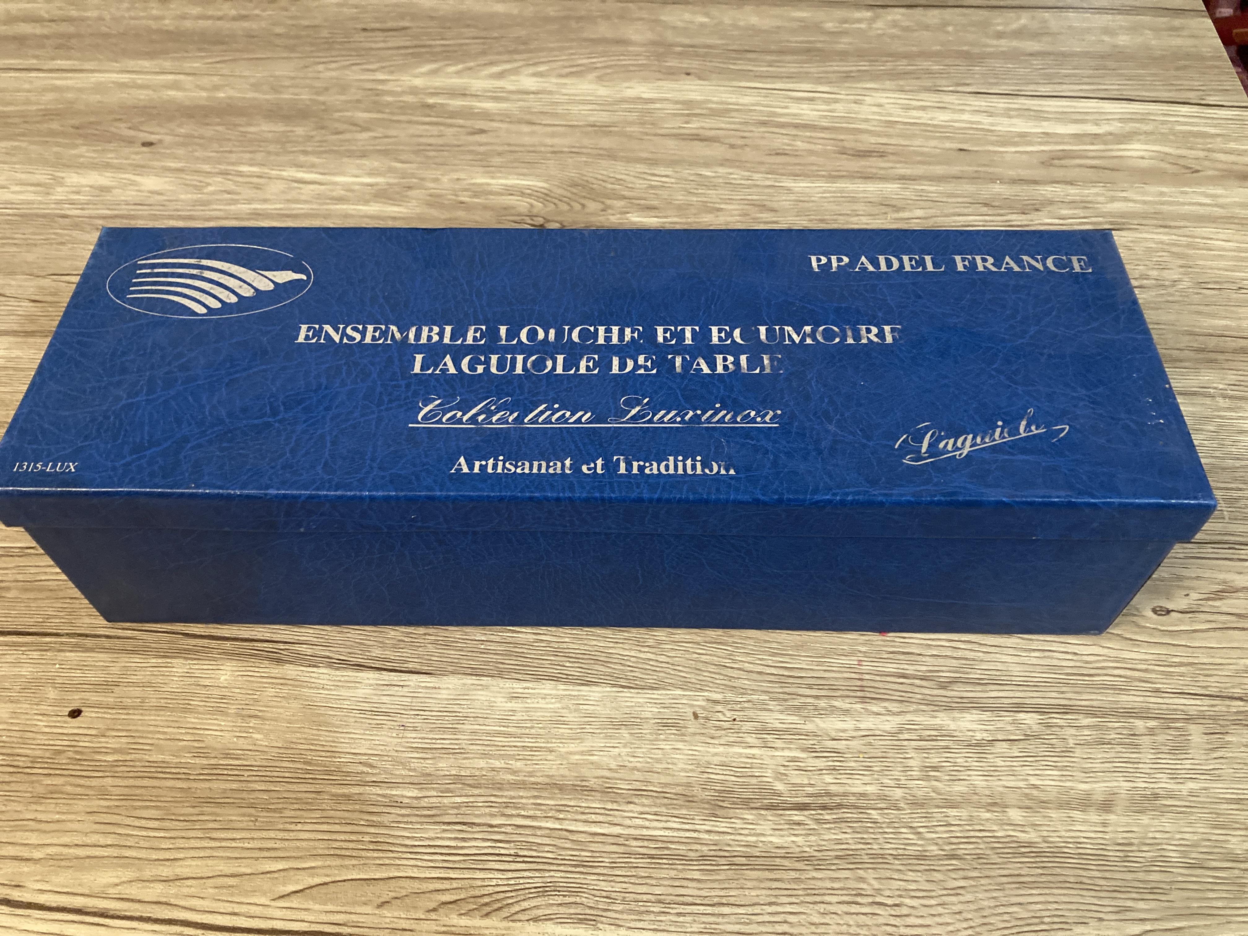 troc de troc ensemble louche écumoire laguiole de table image 0