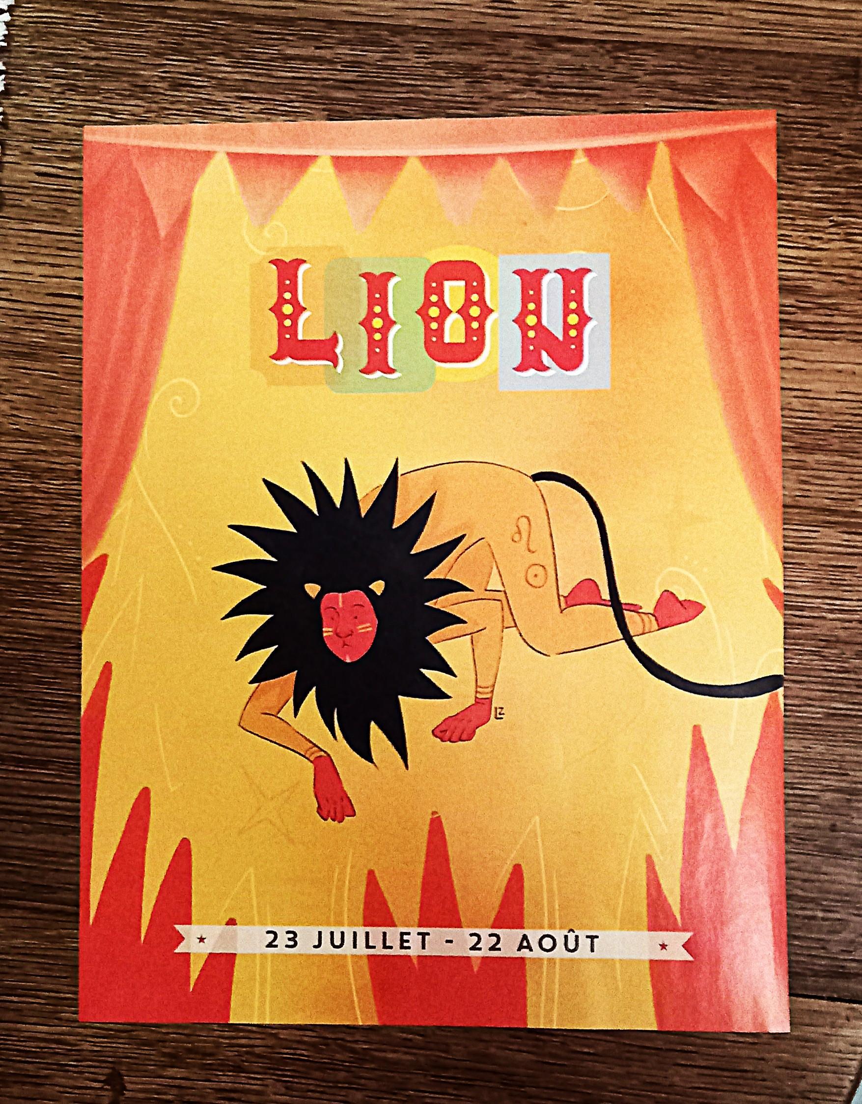 troc de troc affiche astro. "lion". image 0