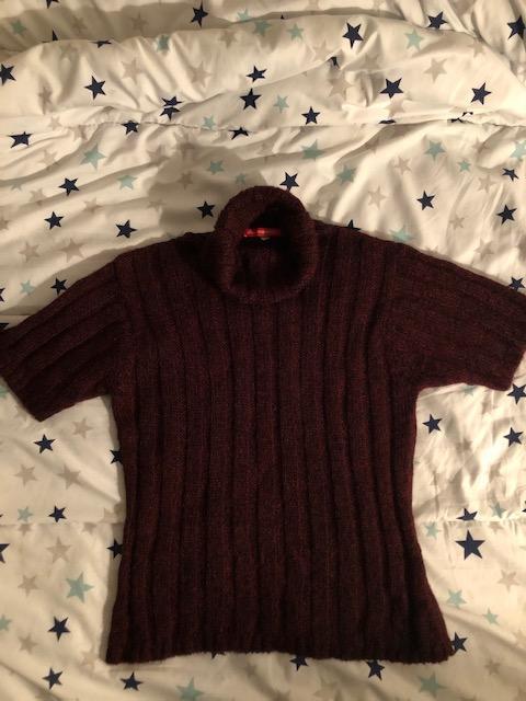troc de troc pull manches courtes grenat manoukian taille 3 image 0