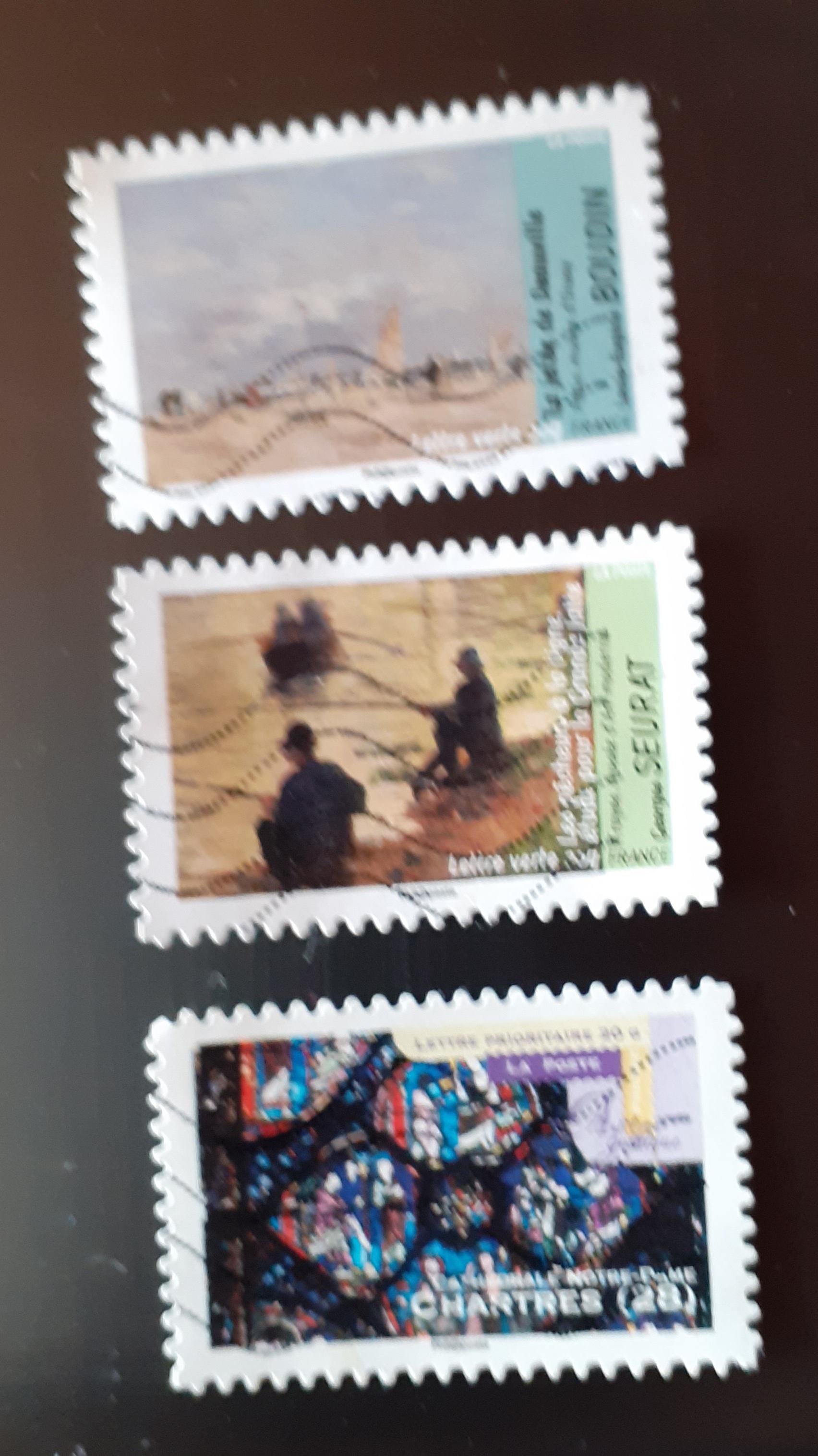 troc de troc 3 timbres art france image 0