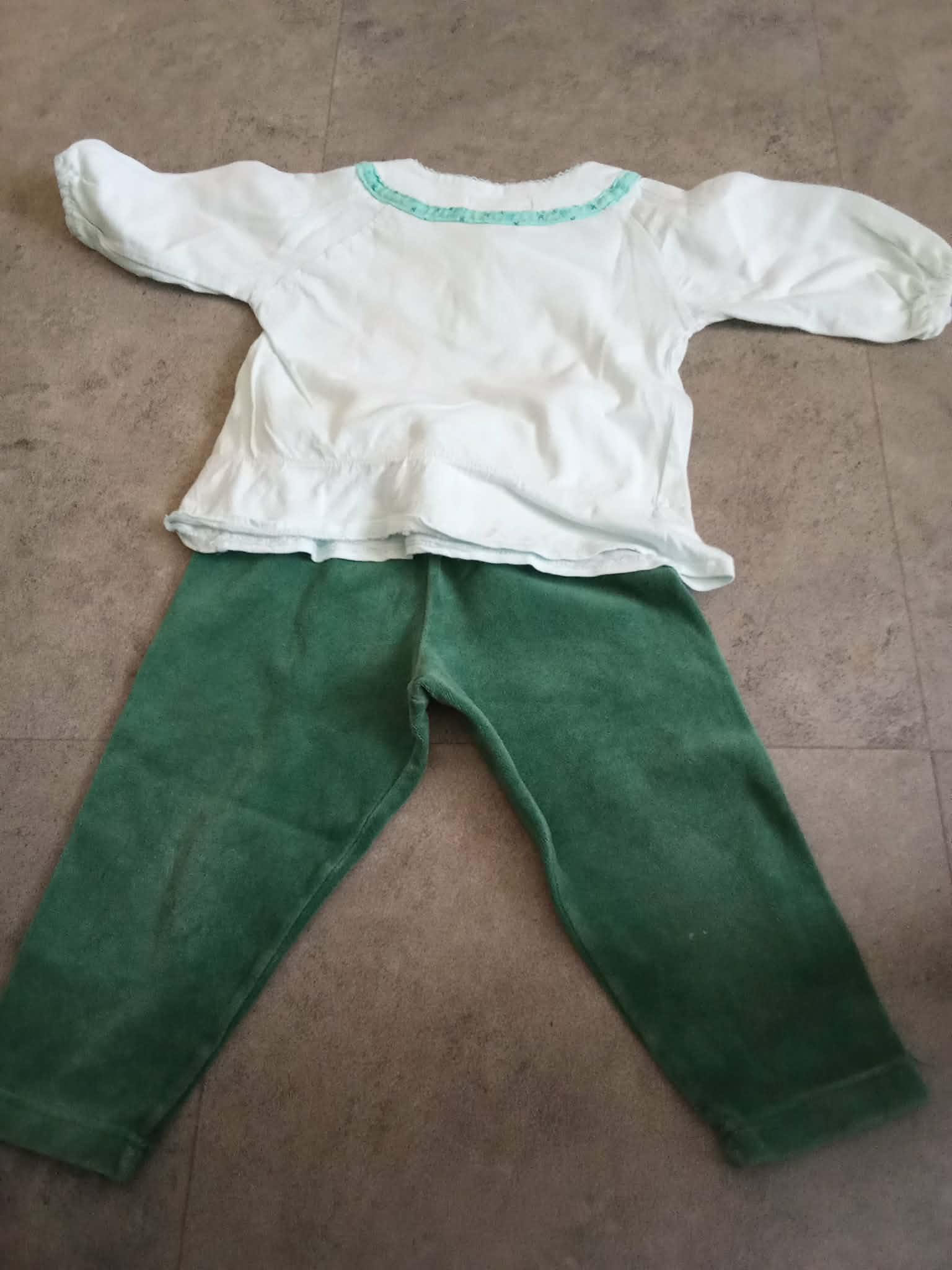 troc de troc ensemble 1 an  vert culotte velours fin image 1