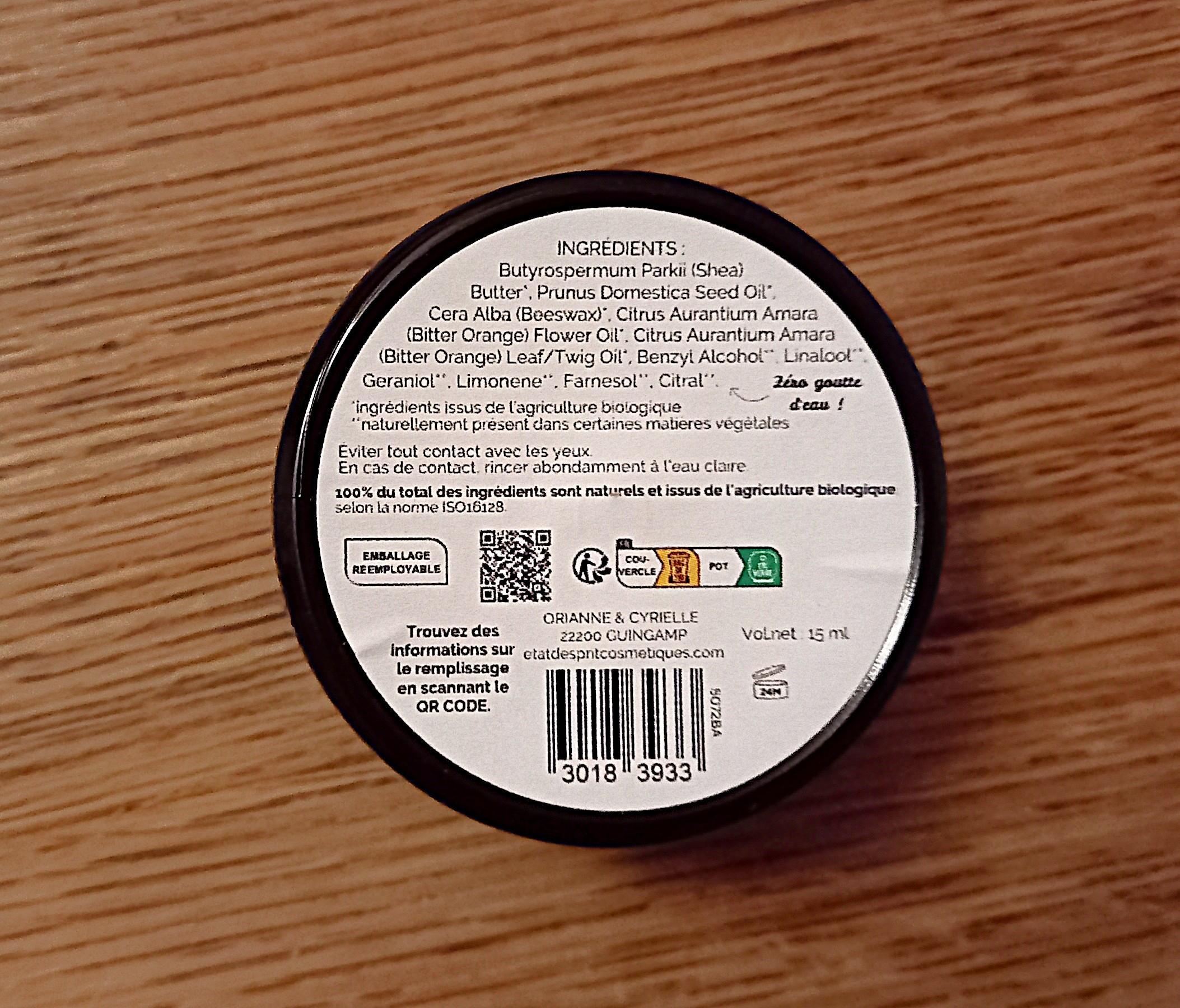 troc de troc baume multi-usage bio "sérénité". rÉservÉ. image 1