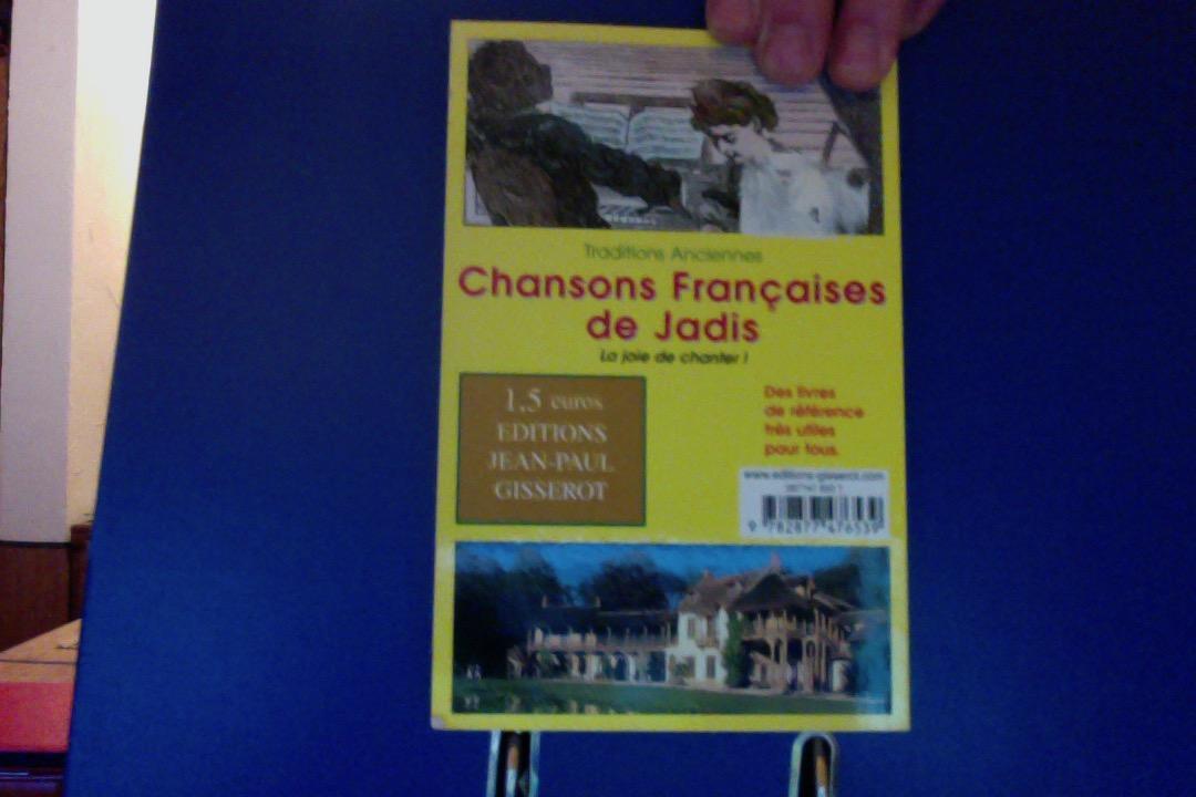 troc de troc port compris - livre chansons françaises de jadis - tbe image 1
