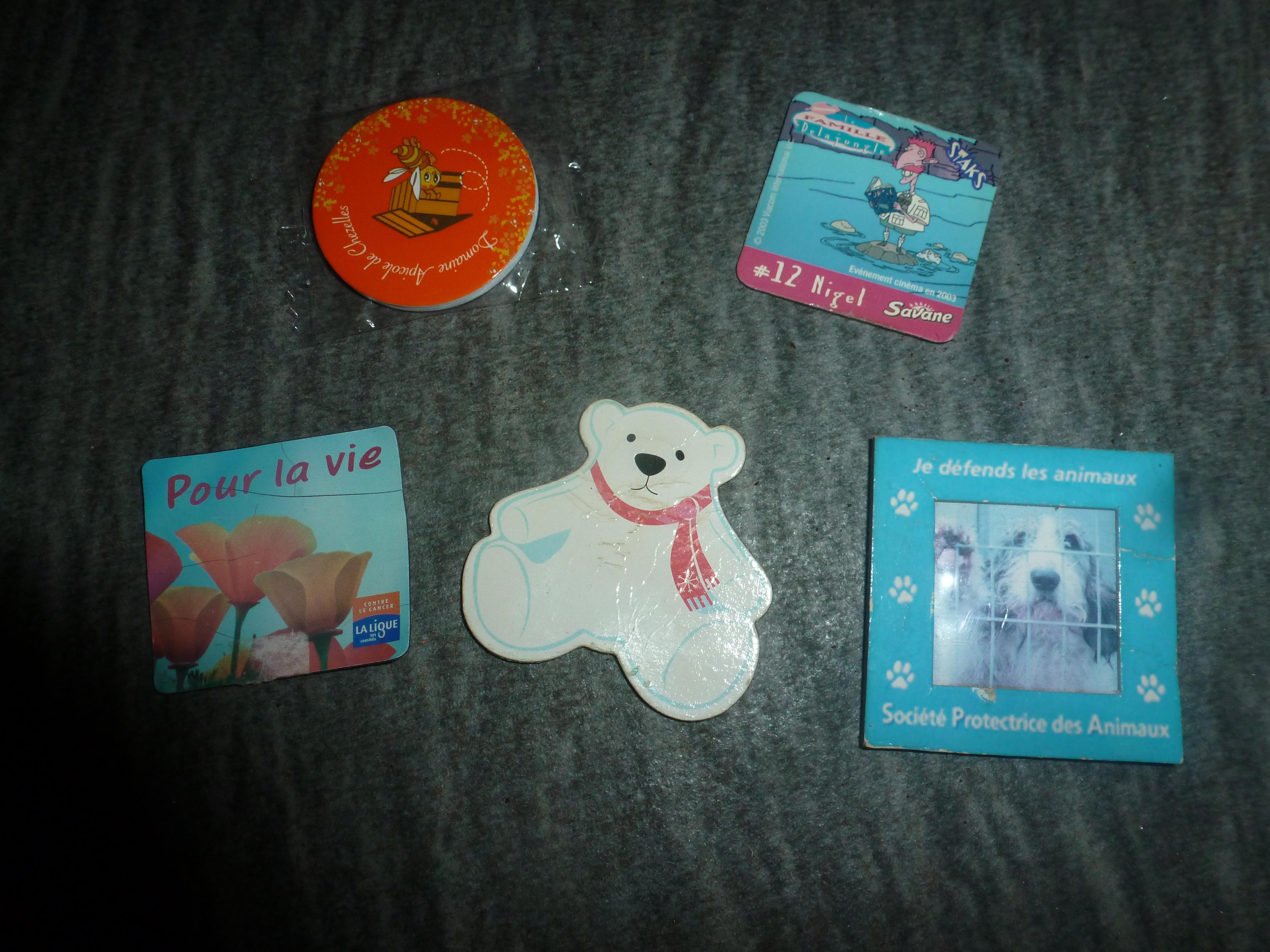 troc de troc lot de 5 petits aimants fdp compris image 0