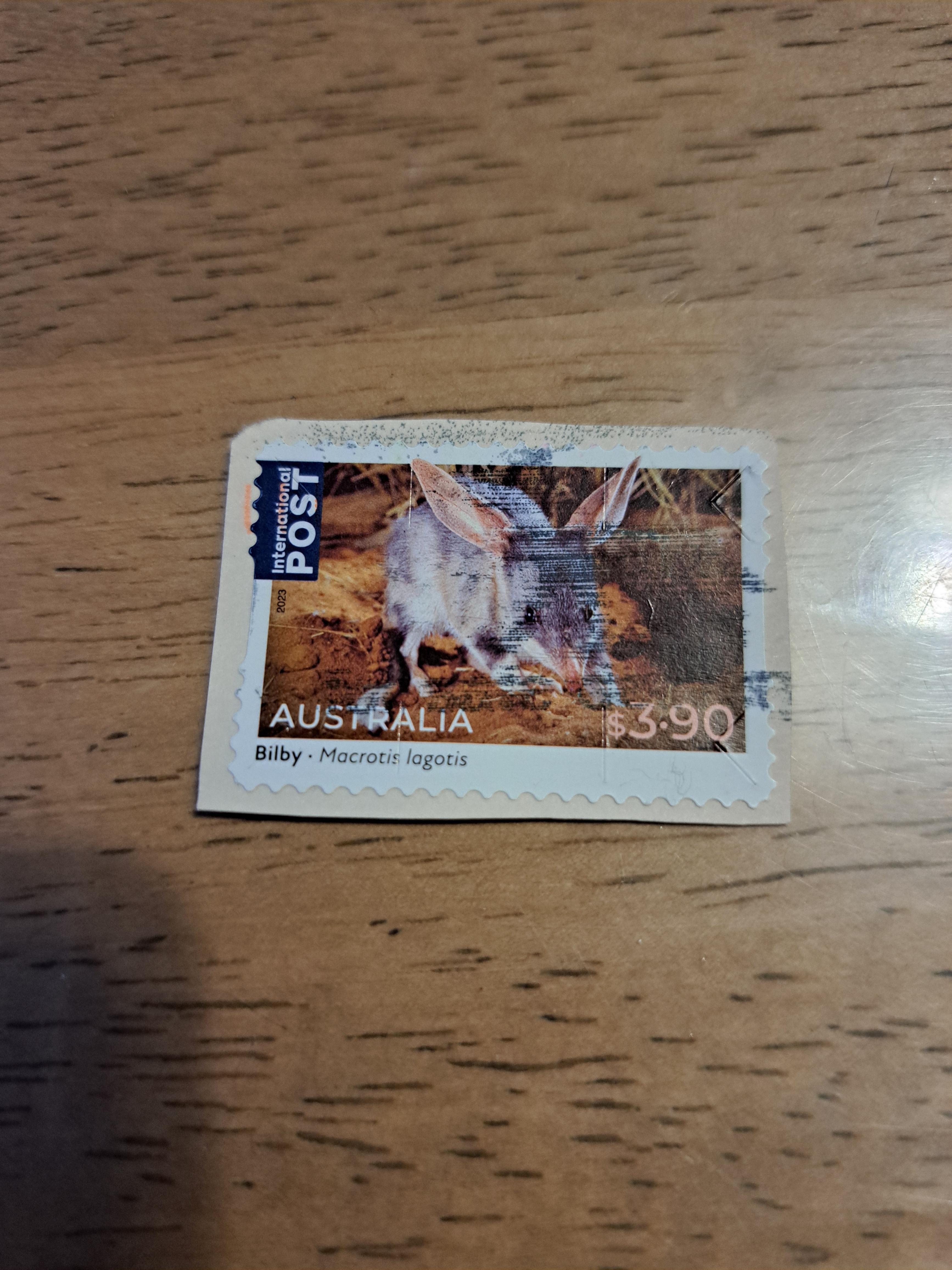 troc de troc timbre australien oblitéré pour collection image 0