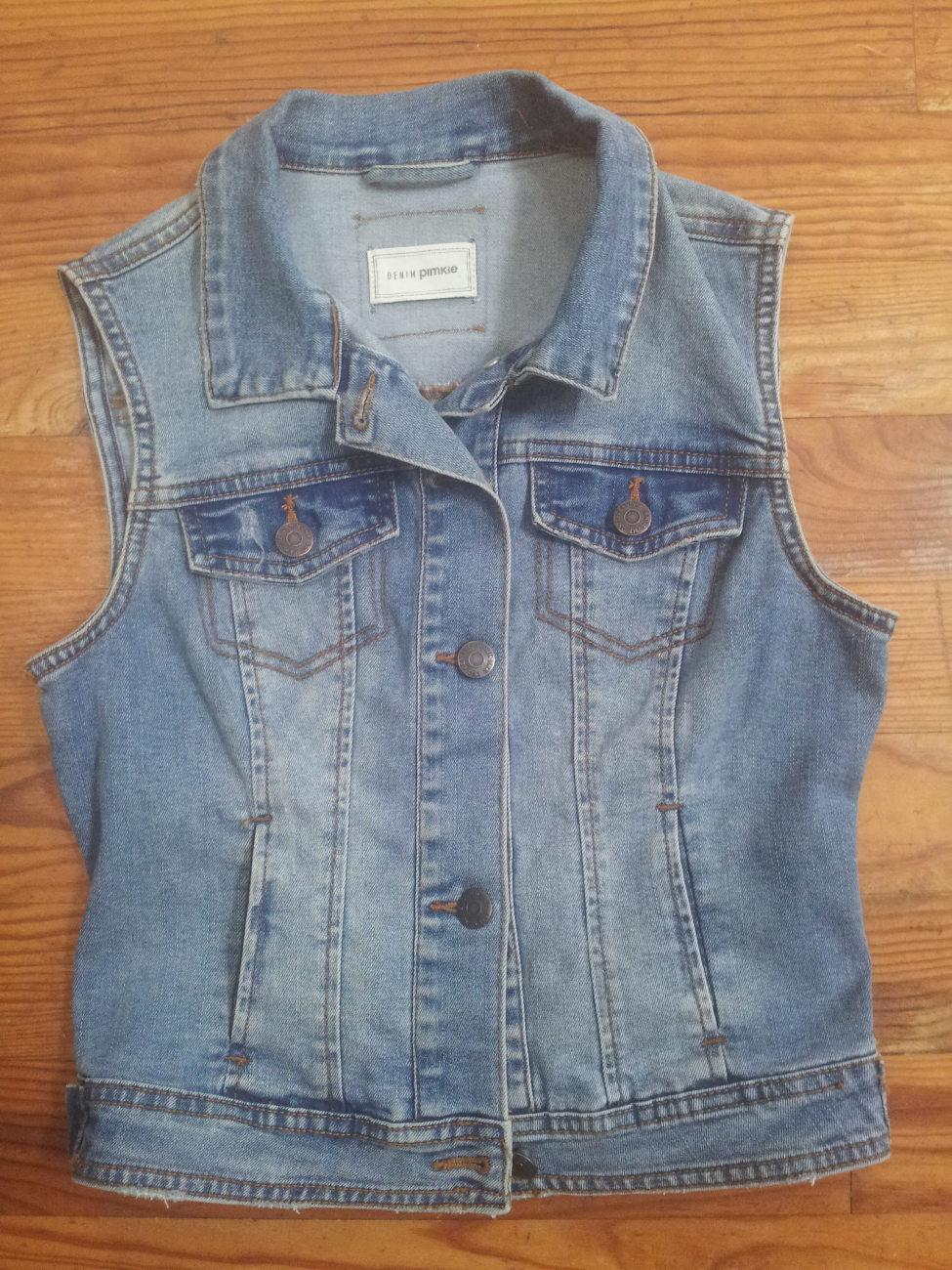 troc de troc petit gilet en jean taille 34 image 0